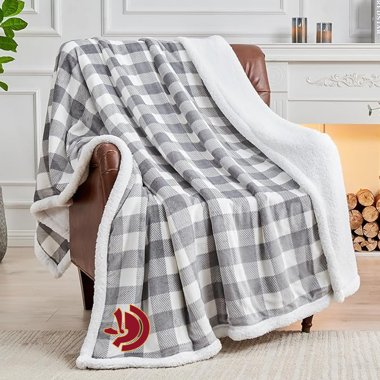 Lassiter Basketball Fleece Throw Blanket