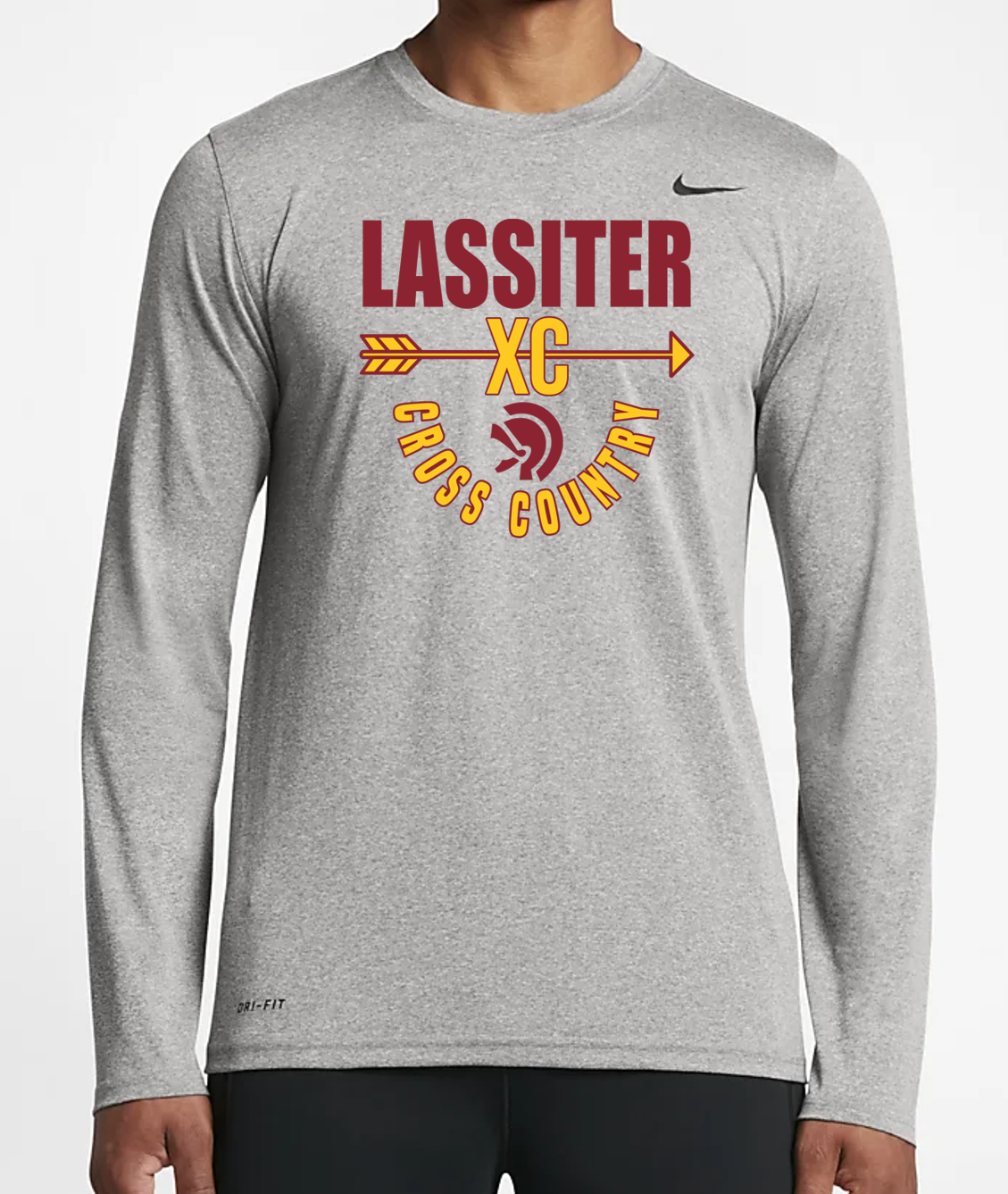 Lassiter Cross Country Nike Long Sleeve Dri-Fit T-Shirt