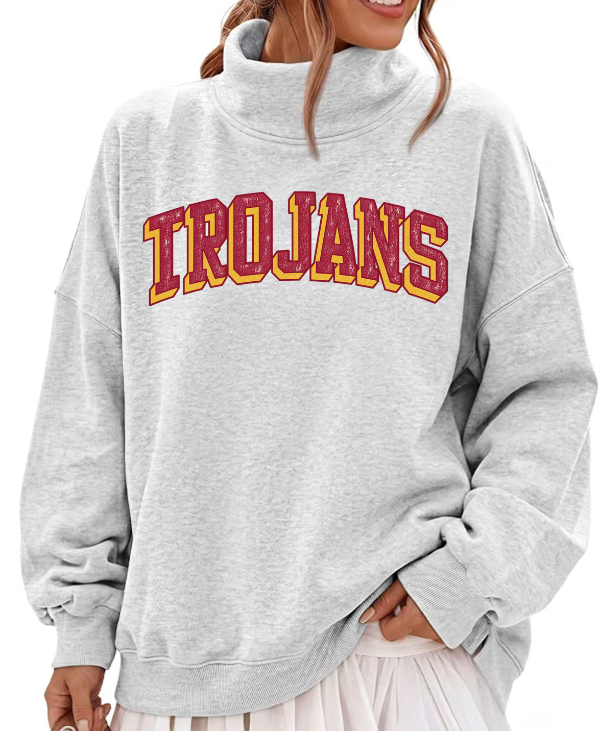 Lassiter Basketball Arched Mockneck Sweatshirt