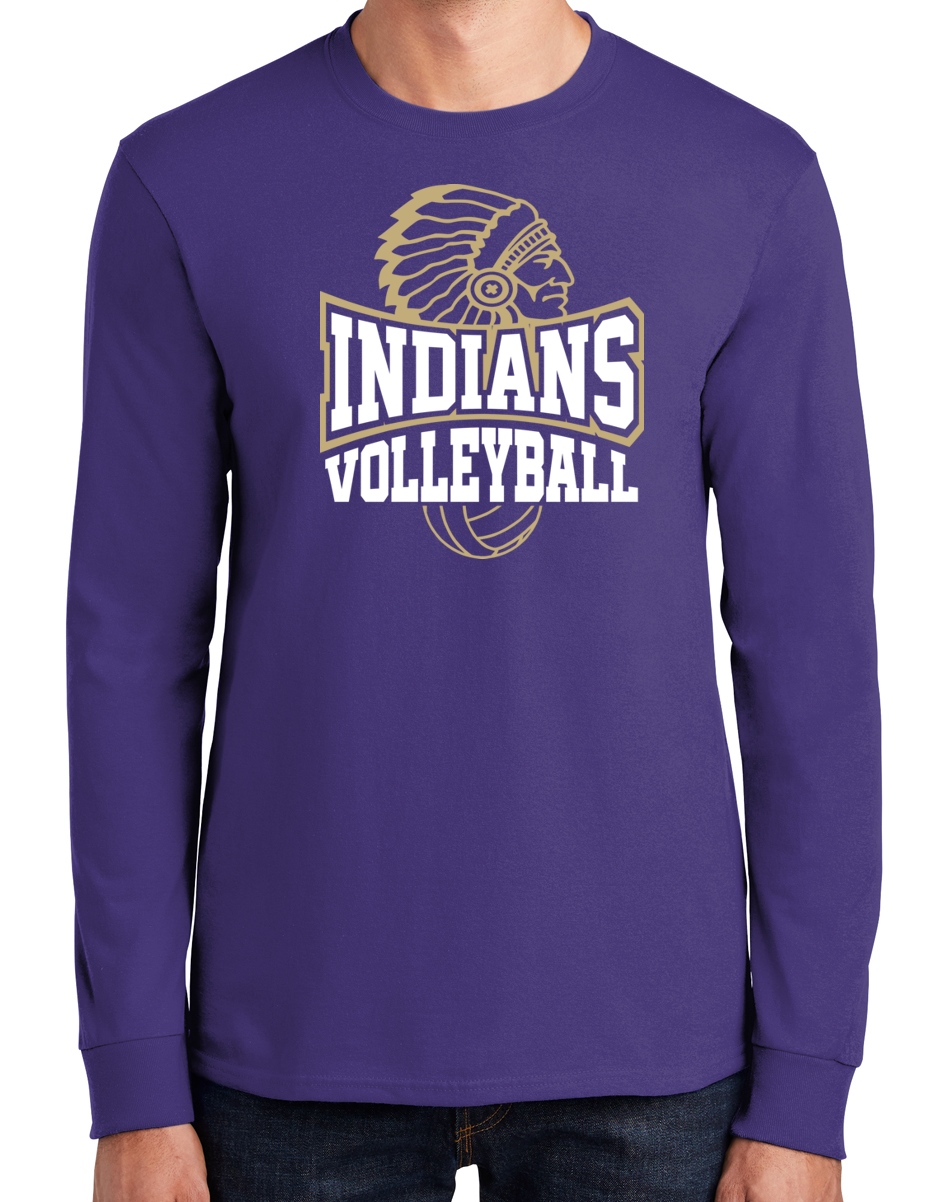 EC Middle Volleyball Long Sleeve Cotton T-shirts