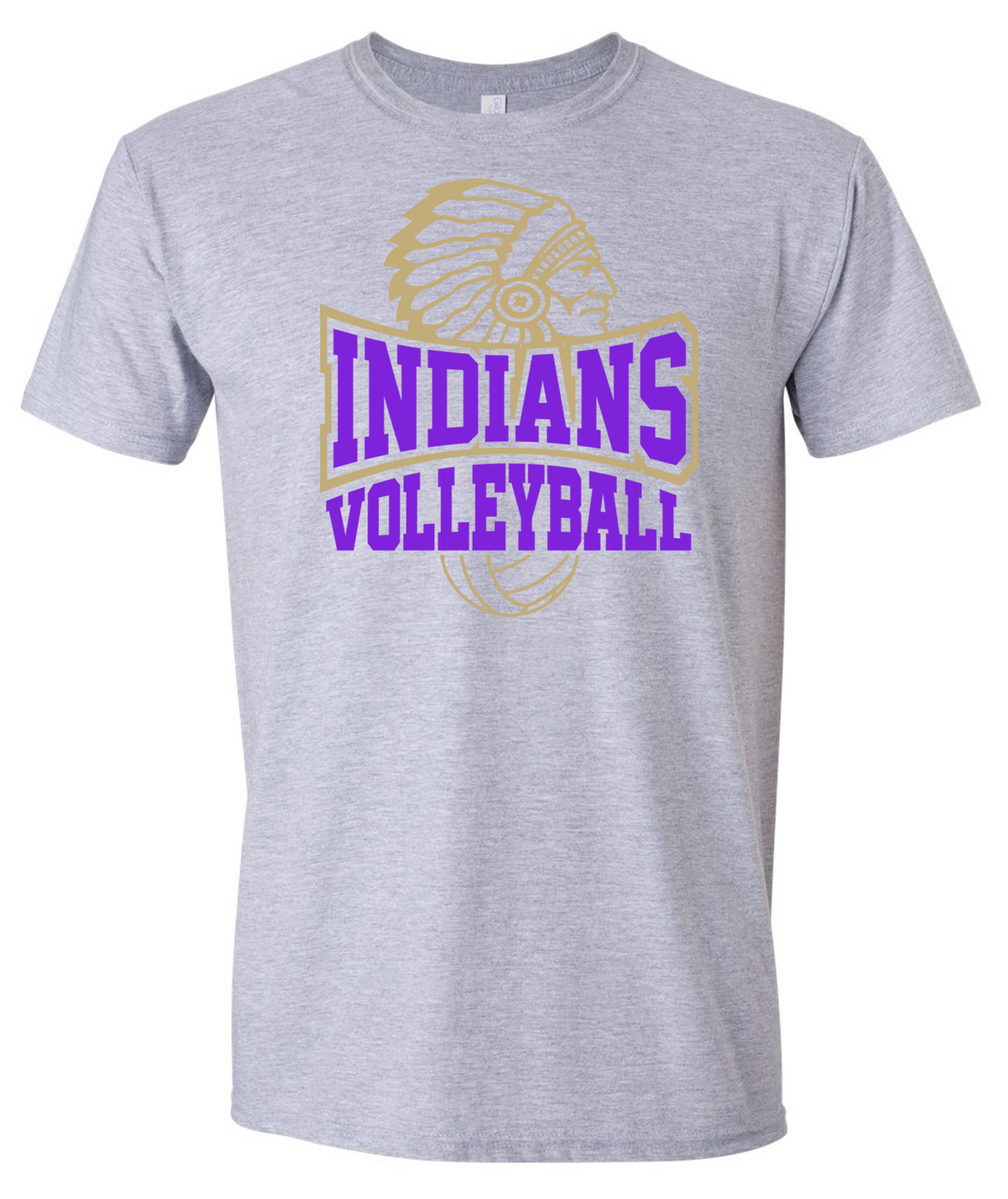EC Middle Volleyball Short Sleeve Cotton T-Shirt