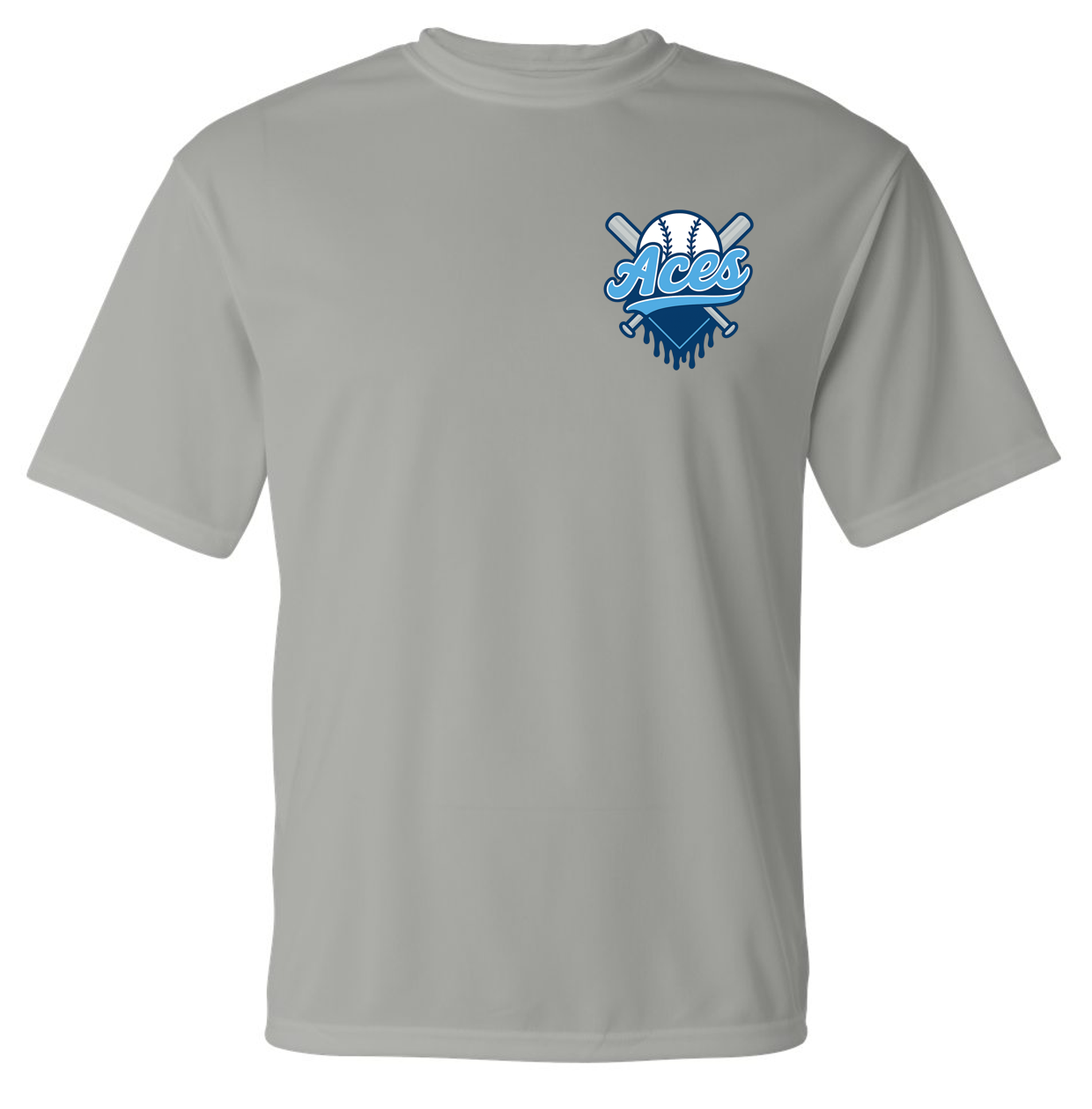 Aces Baseball Drip Short Sleeve Dri-fit T-shirts (No Personalization)