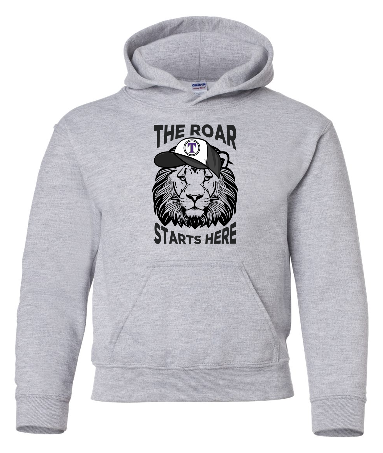 TCS Lower School "The Roar Starts Here Ball Cap" Cotton Hoodie