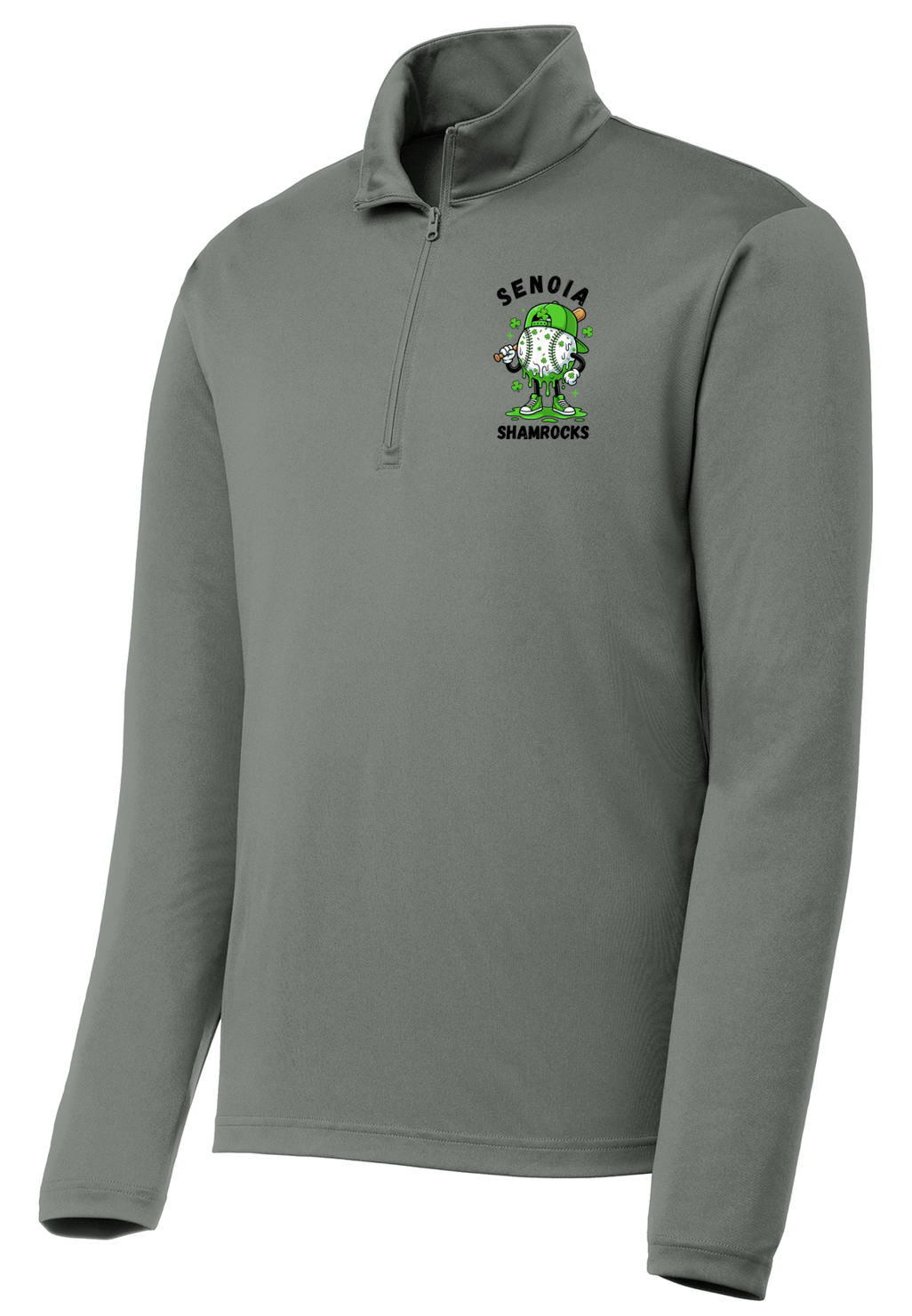 Senoia Shamrock Baseball 1/4 Zip Lightweight Pull Over Jacket