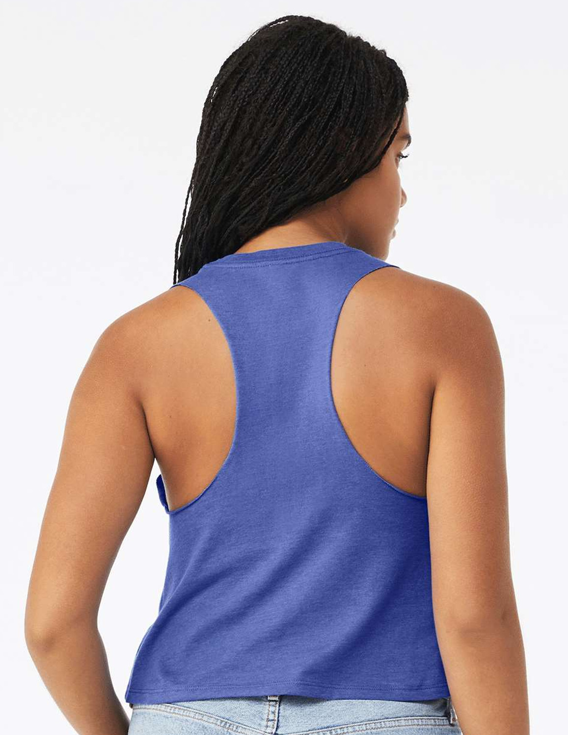 575 Beach Volleyball Bella Racerback Crop Tank Top