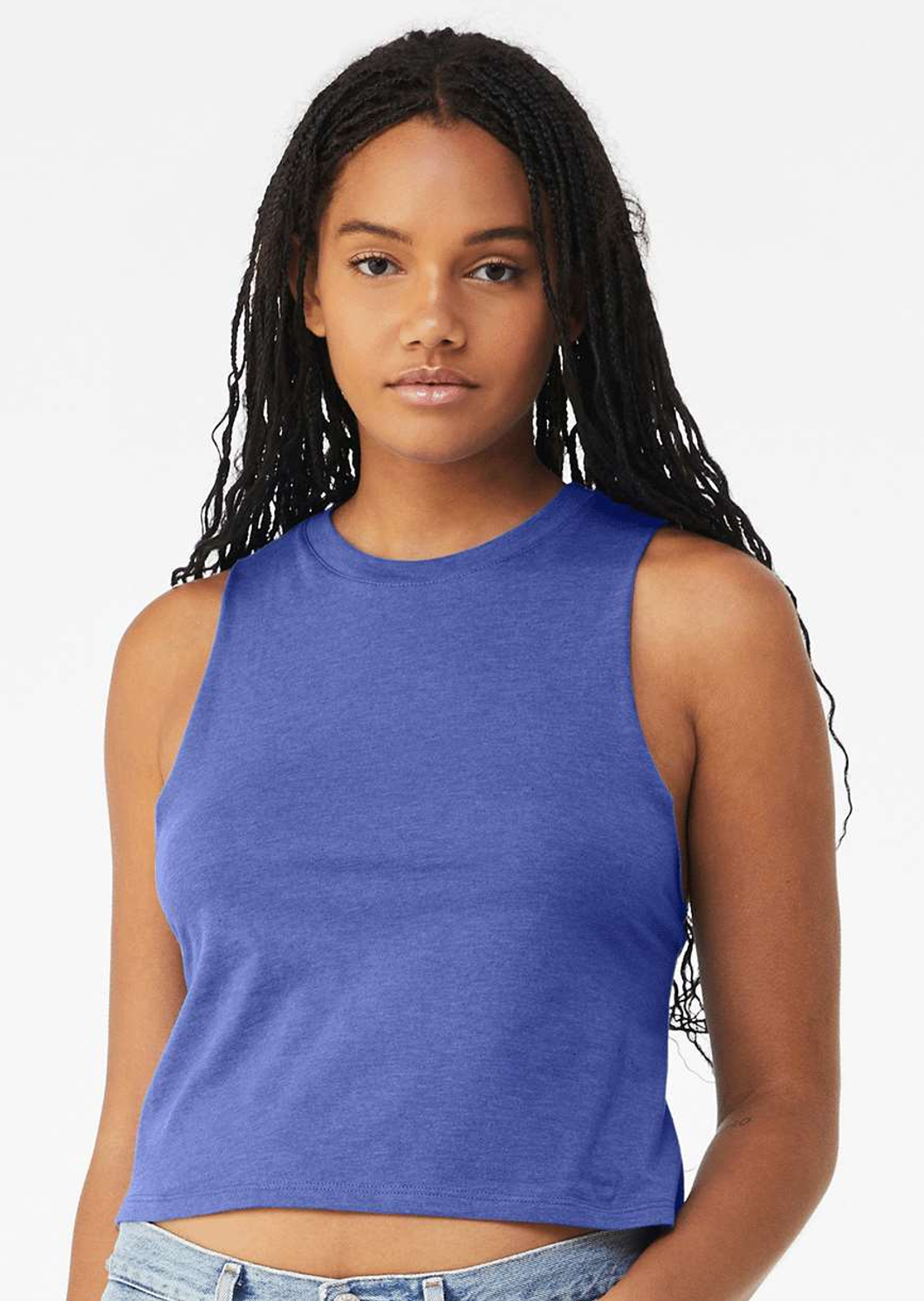 575 Beach Volleyball Bella Racerback Crop Tank Top