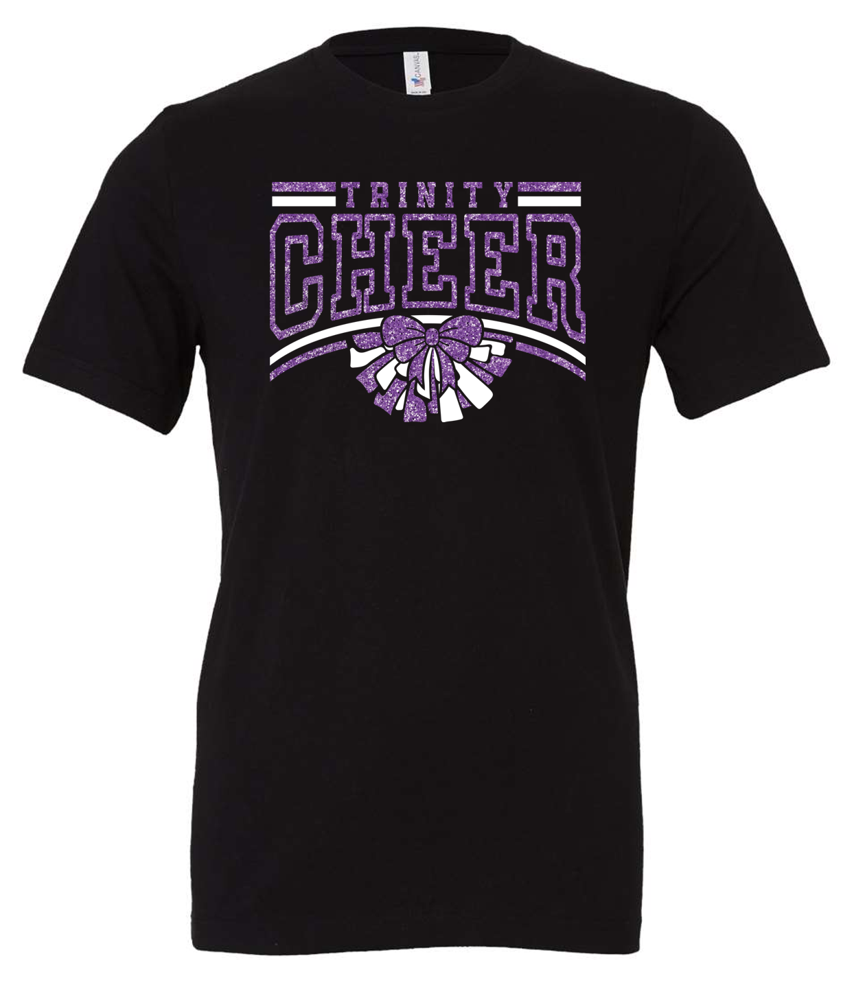 TCS 5/6 Trinity Cheer Faux Glitter Short Sleeve T-Shirt *REQUIRED*