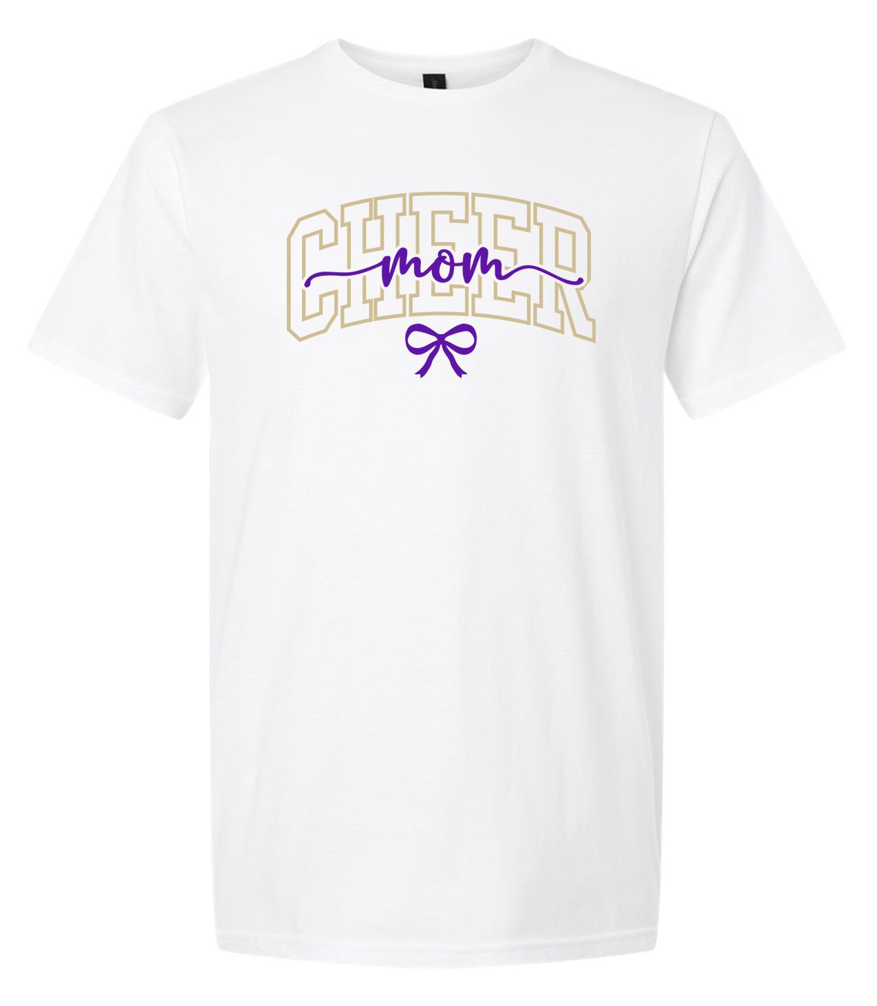 EC Middle Pep Squad Cheer Mom Sleeve Cotton T-Shirt