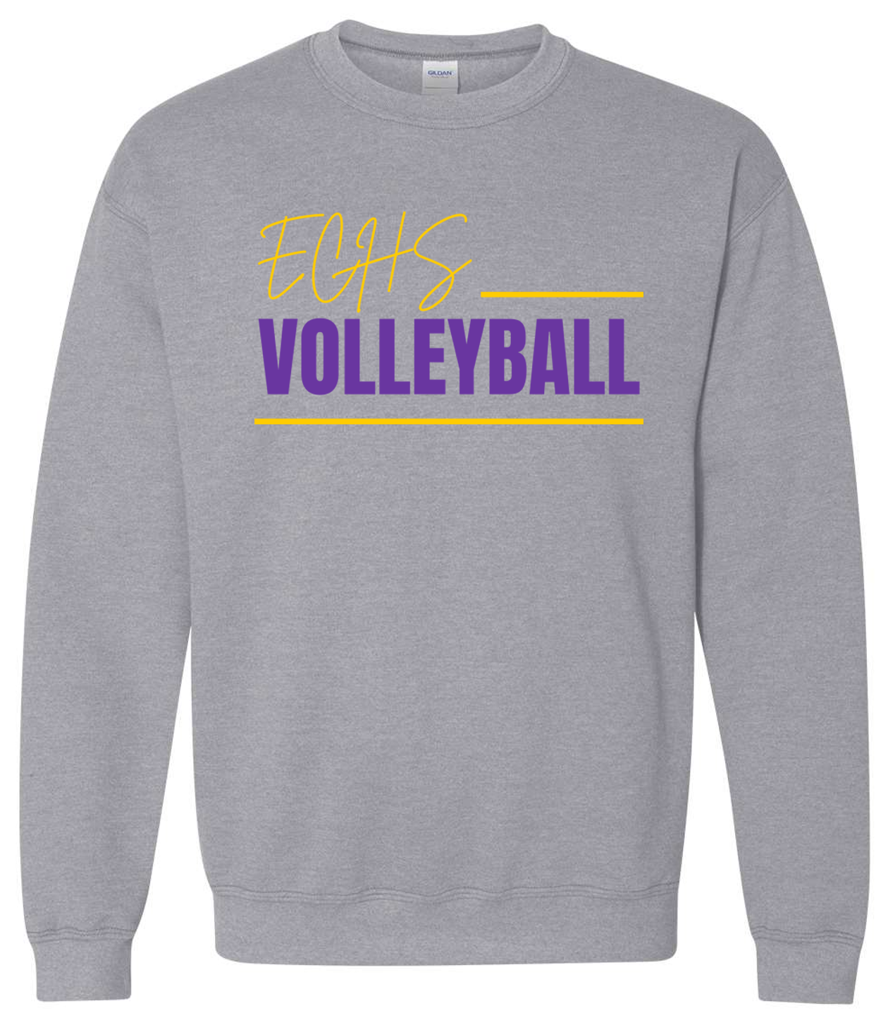 EC High Volleyball Cursive Crewneck Sweatshirt