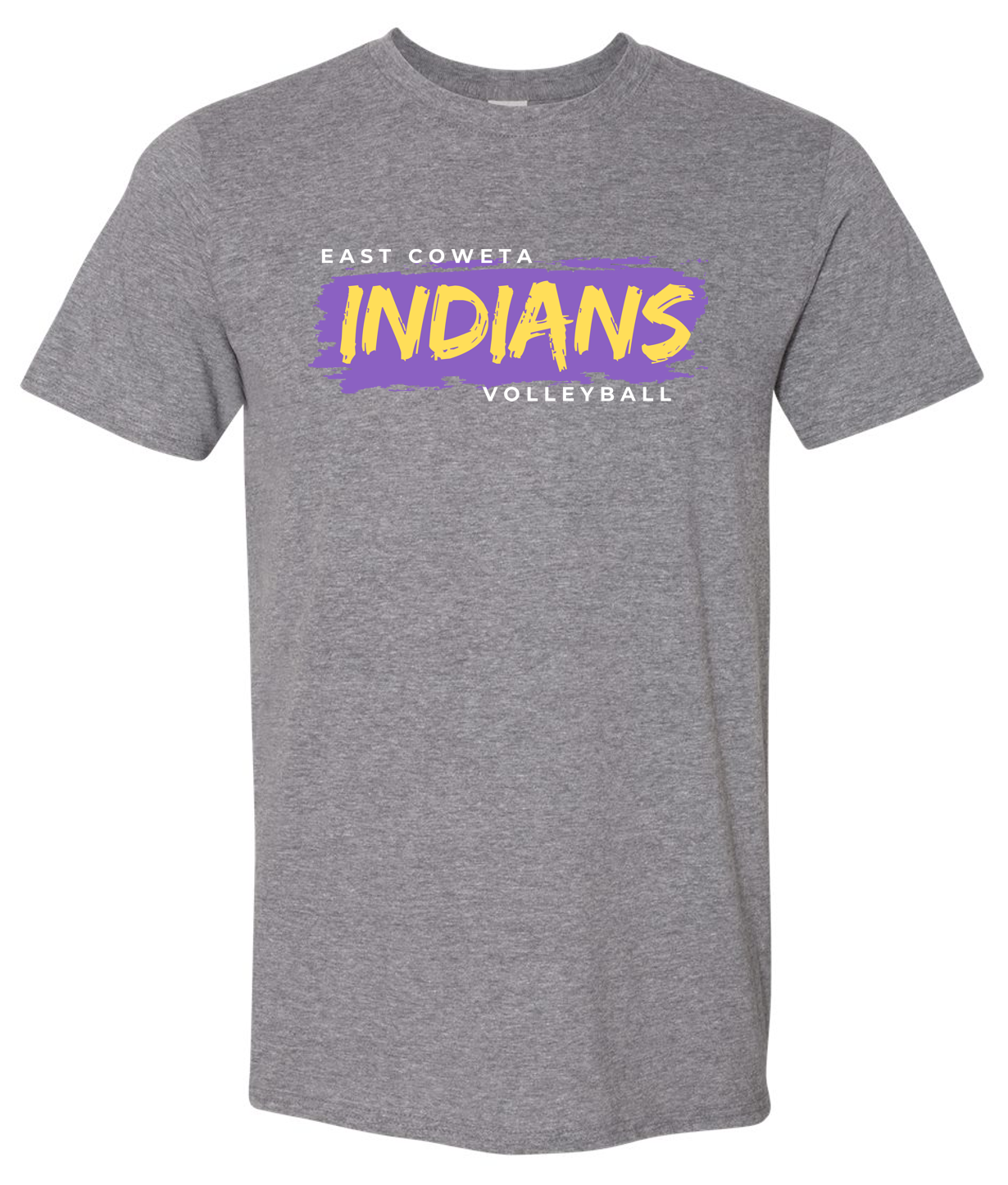 EC High Volleyball Paint Splash Short Sleeve T-shirts