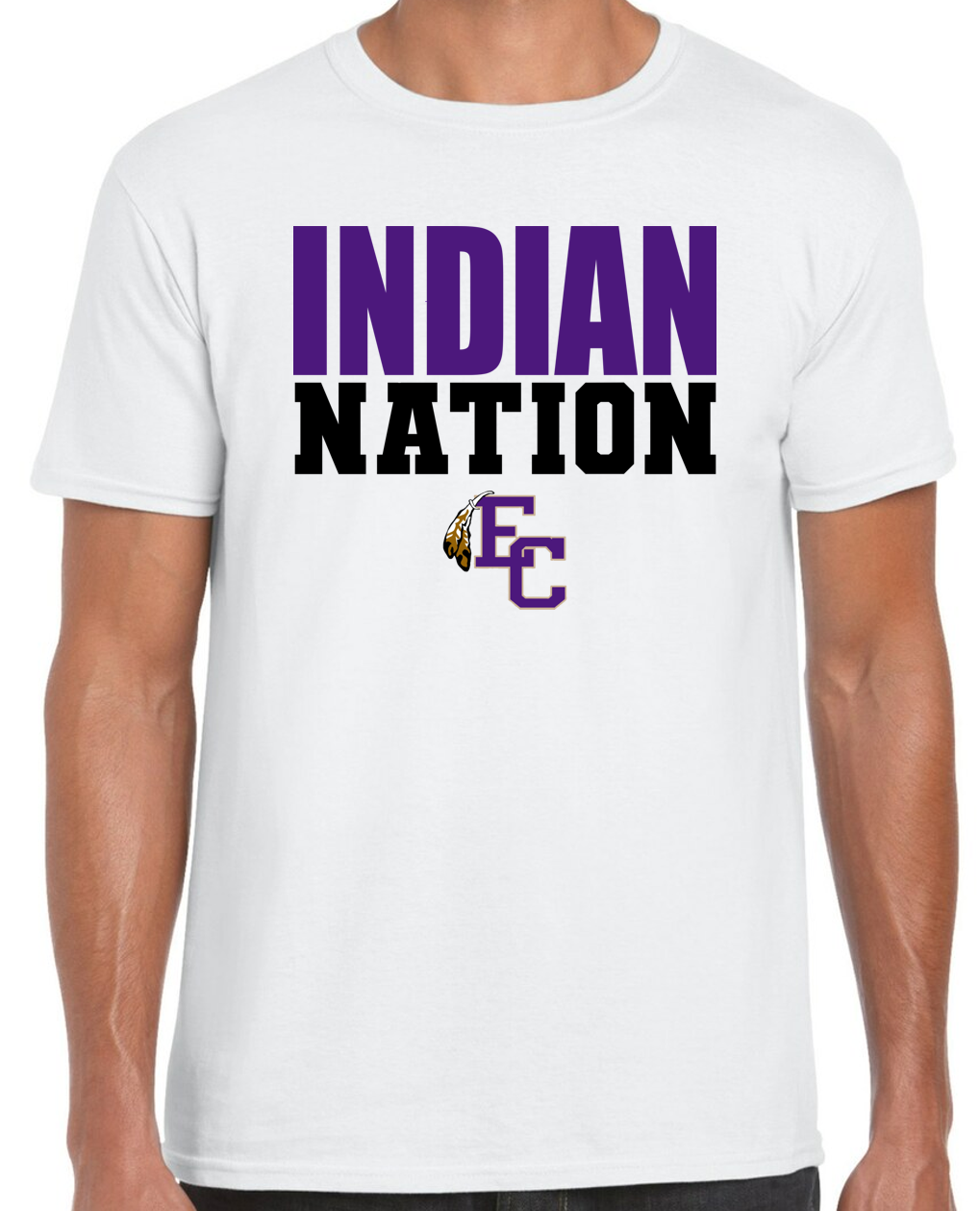 EC High Volleyball Indian Nation Short Sleeve T-Shirt