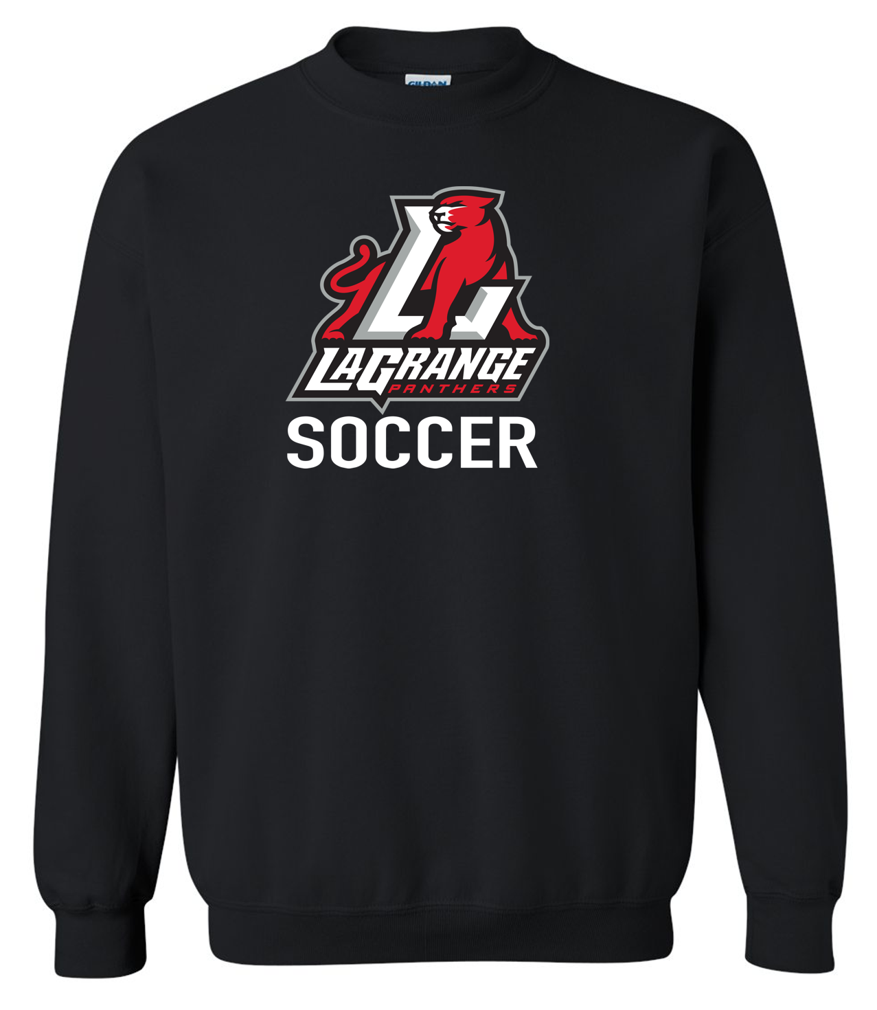 Lagrange Panthers Soccer Logo Crewneck Sweatshirt