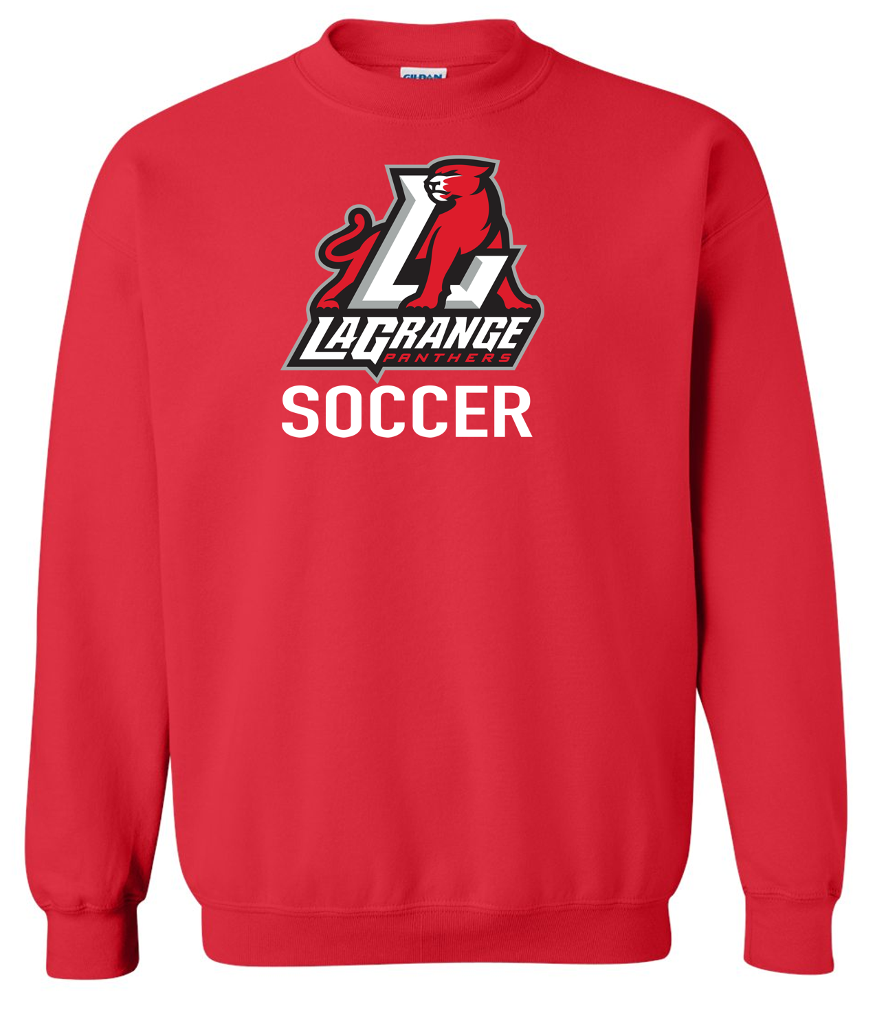 Lagrange Panthers Soccer Logo Crewneck Sweatshirt
