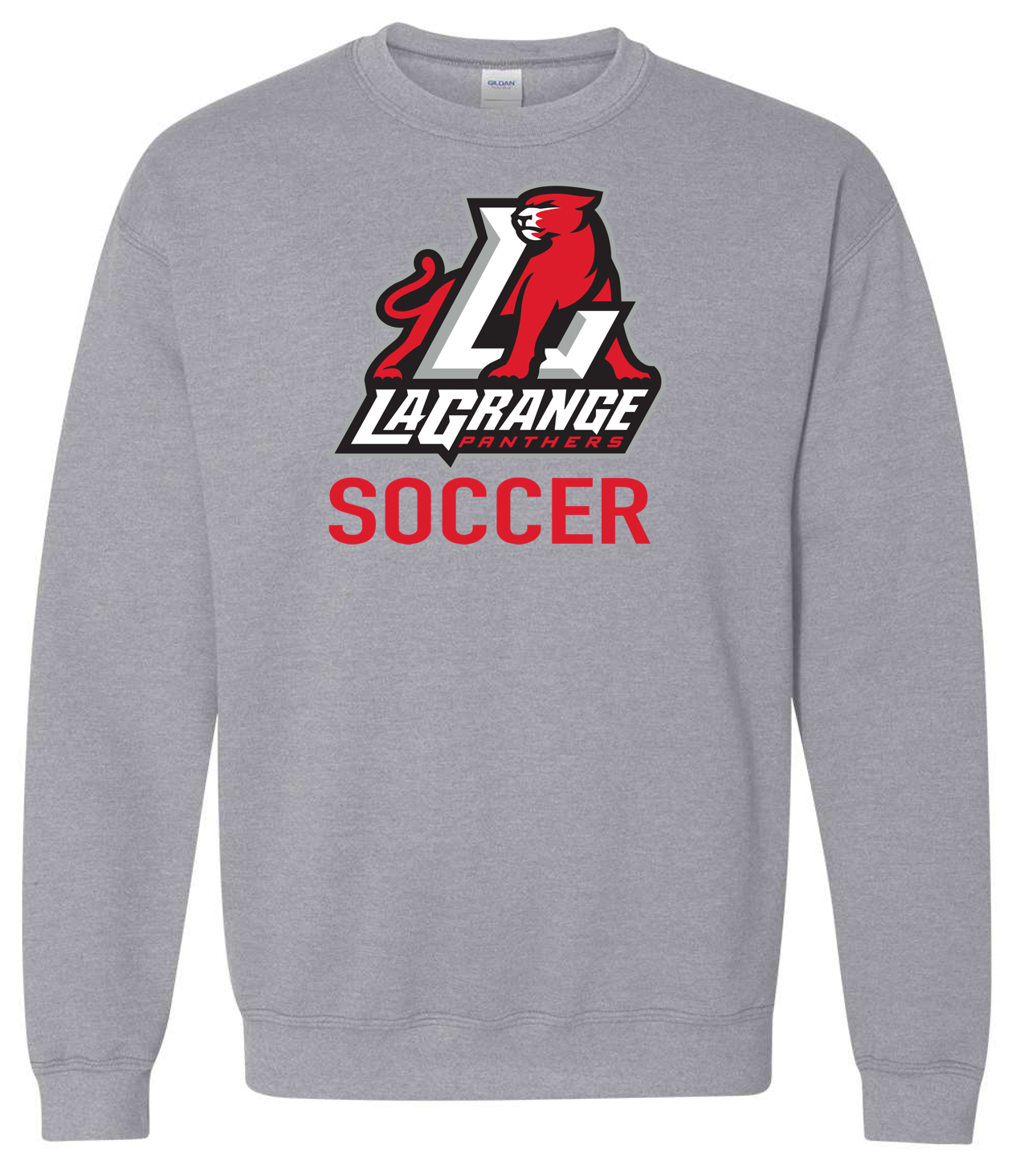 Lagrange Panthers Soccer Logo Crewneck Sweatshirt