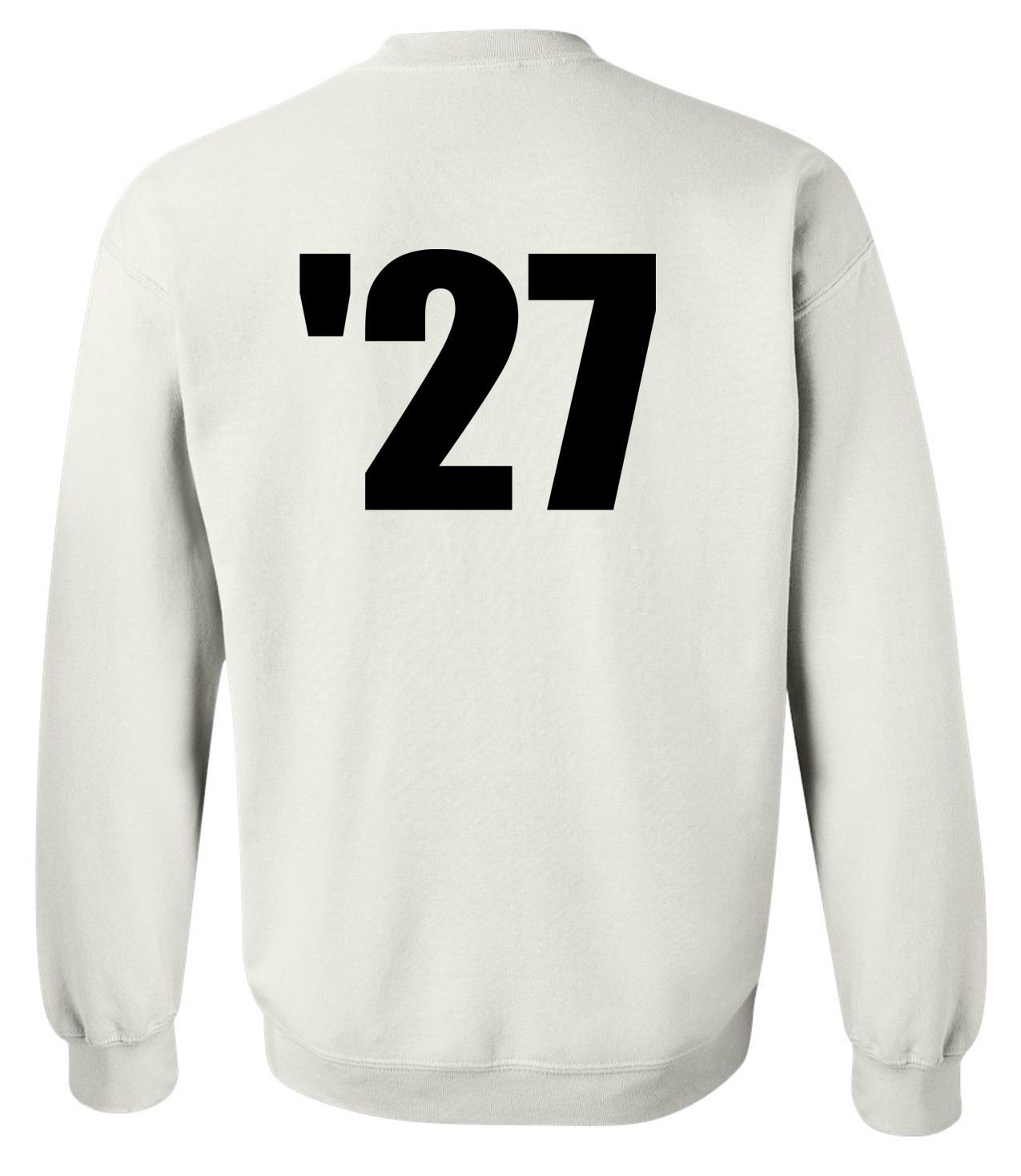 Senior White Crewneck Sweatshirt with NO LAST NAME