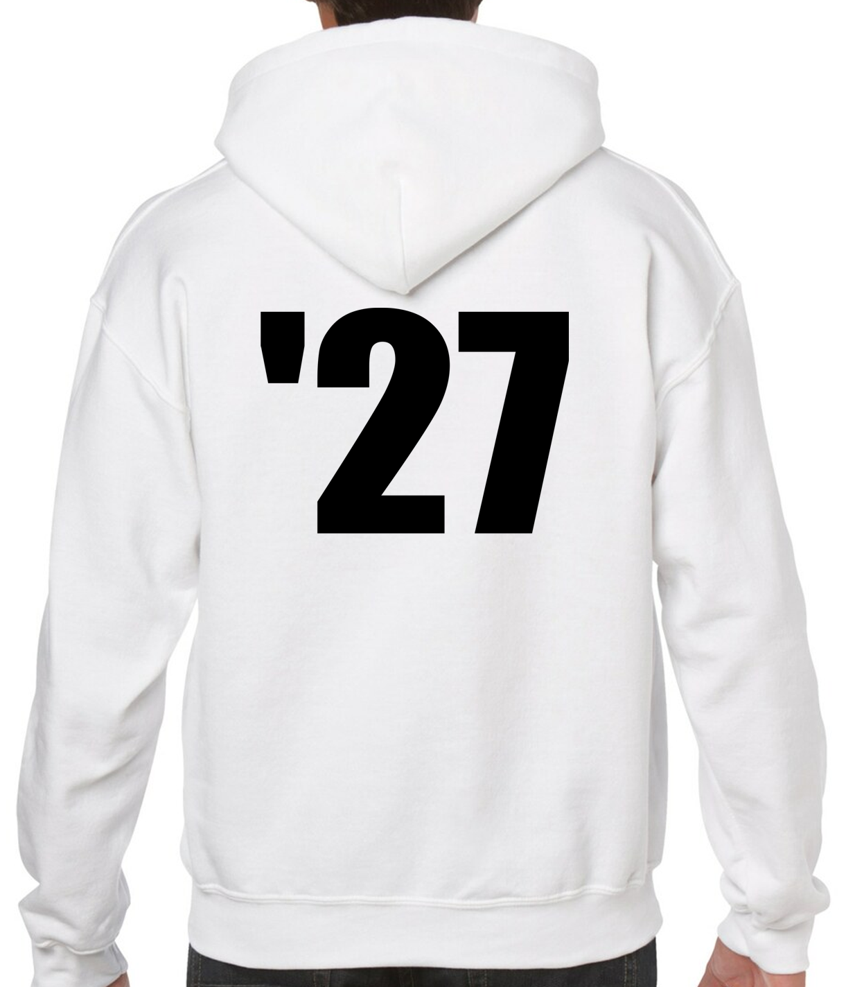 Senior White Hoodie Sweatshirt with NO LAST NAME