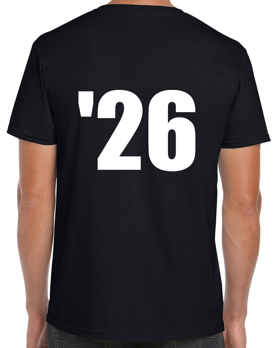 Senior Black Comfort Colors Short Sleeve T-Shirt with NO LAST NAME