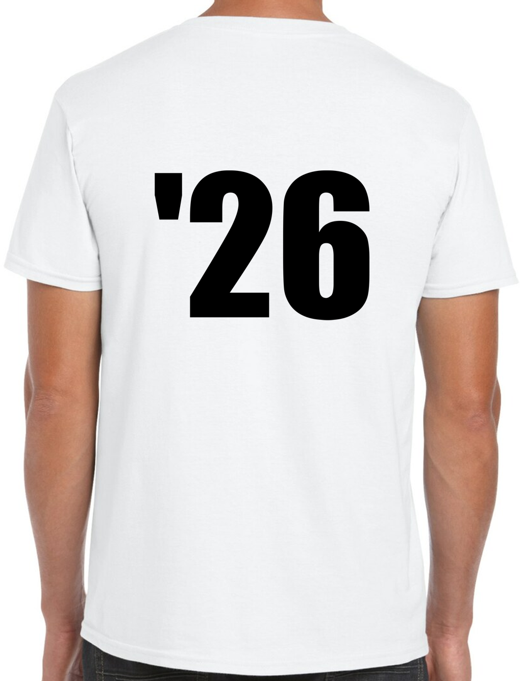 Senior White Comfort Colors Short Sleeve T-Shirt with NO LAST NAME
