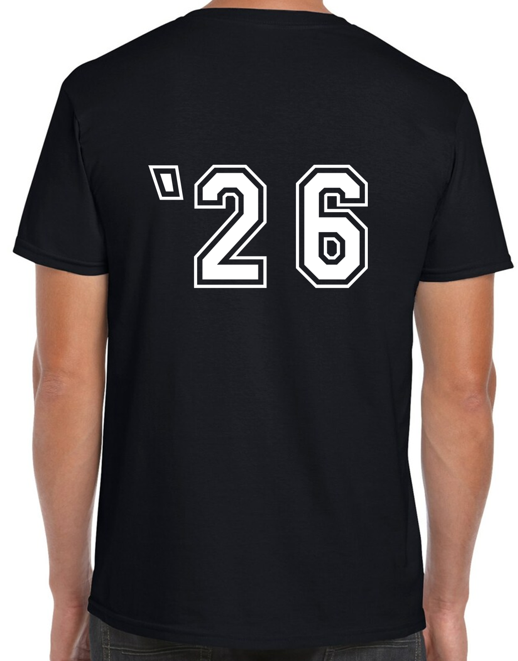 Senior Black Comfort Colors Short Sleeve T-Shirt with NO LAST NAME