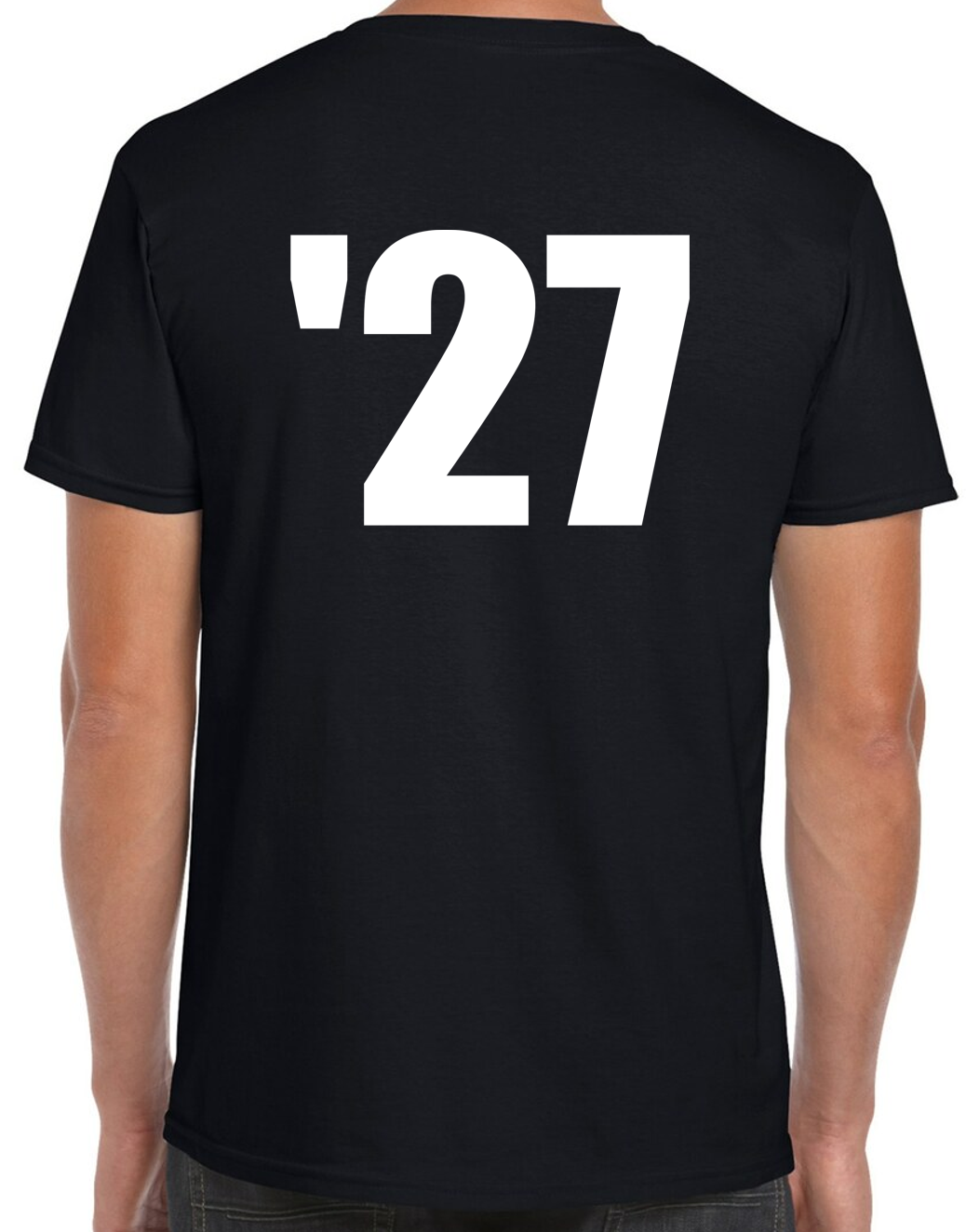 Senior Black Short Sleeve T-Shirt with NO LAST NAME