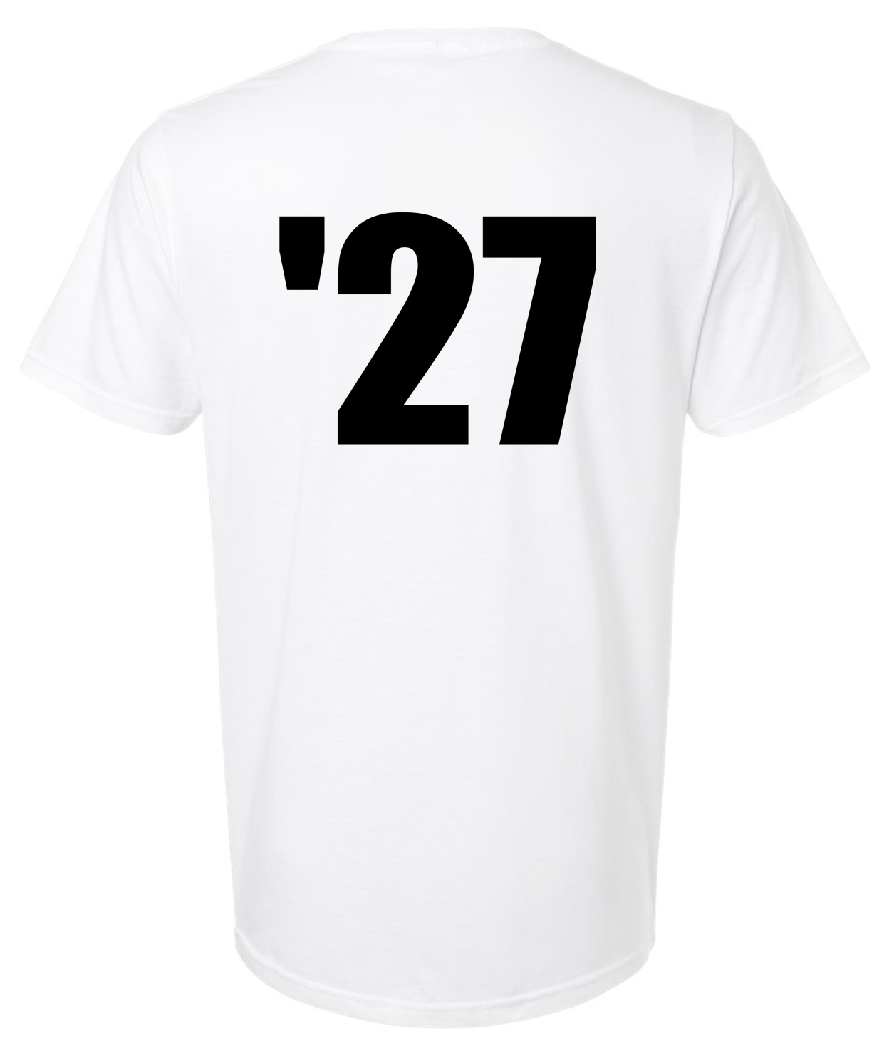 Senior White Short Sleeve T-Shirt with NO LAST NAME