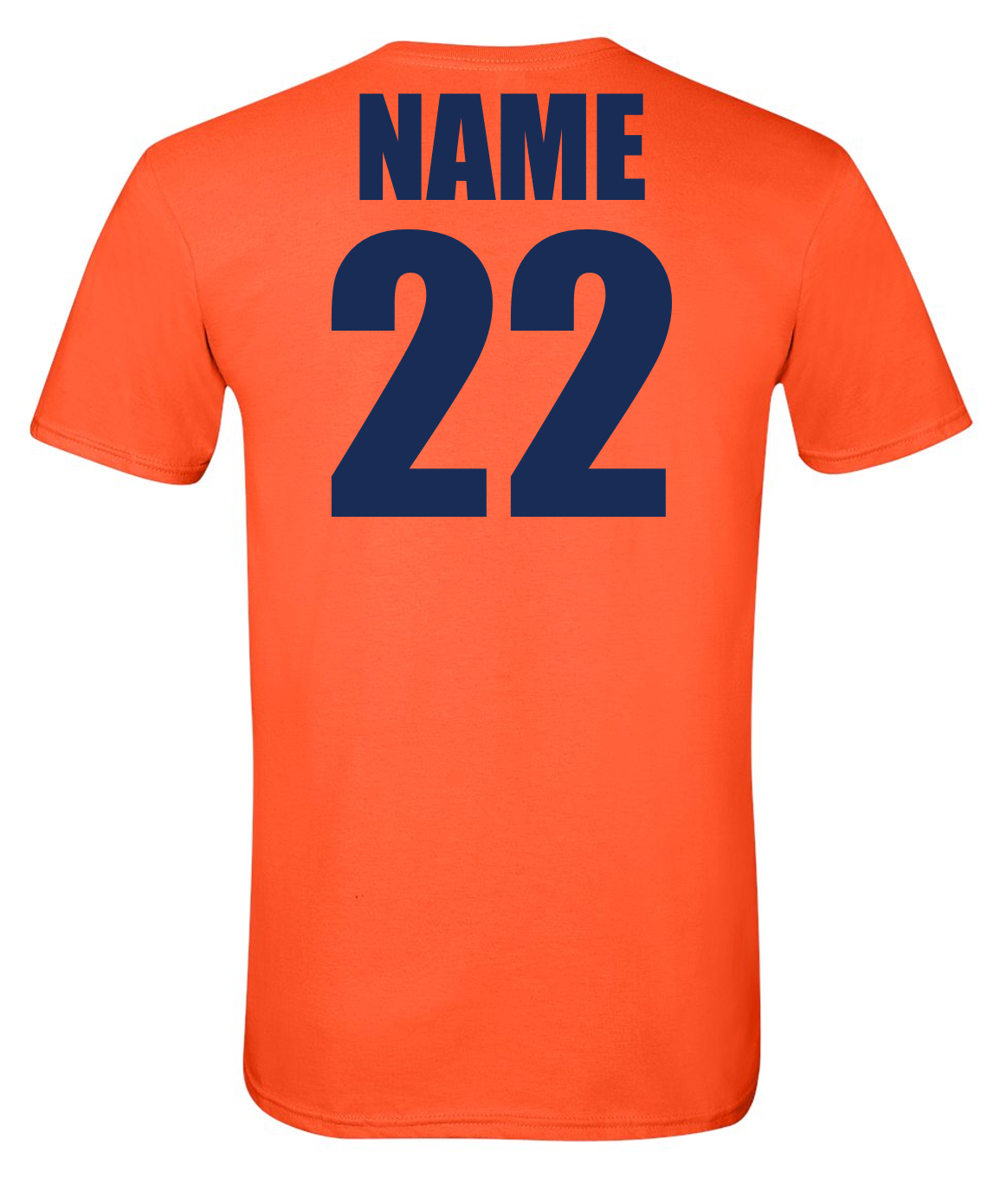 Smokies Baseball Circle Orange Short Sleeve Cotton T-shirts w/ Personalization