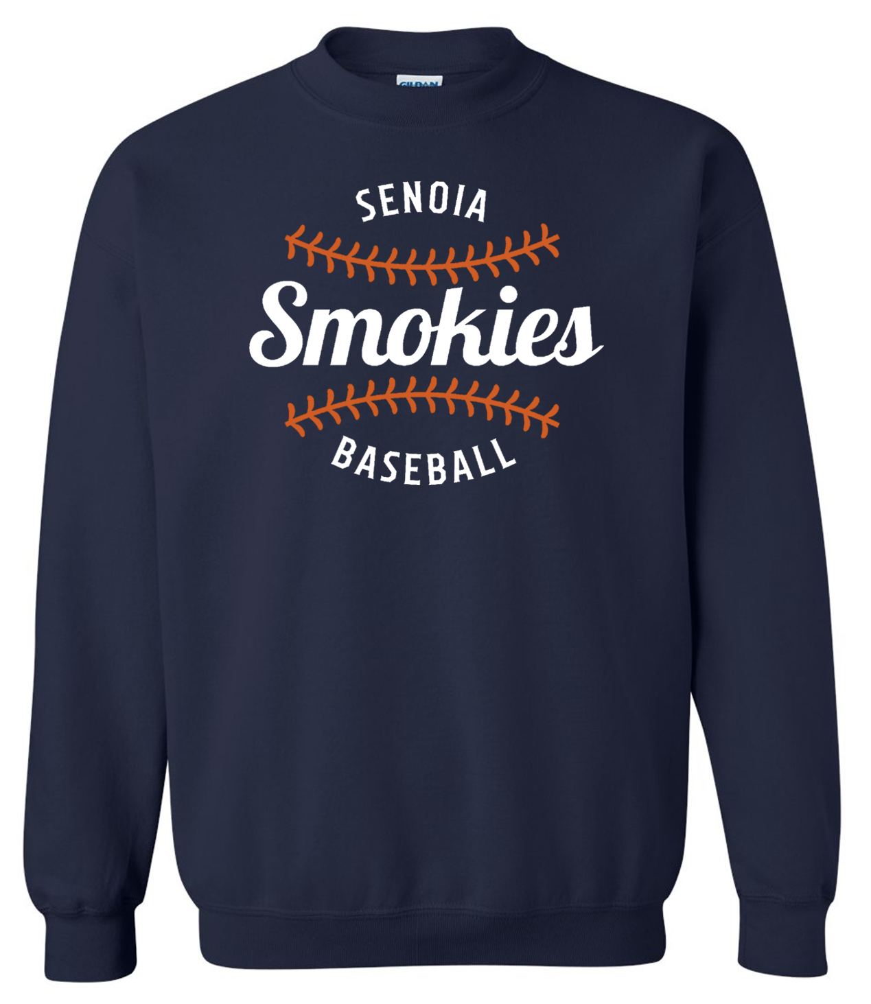 Smokies Baseball Navy Crewneck Sweatshirt (No Personalization)