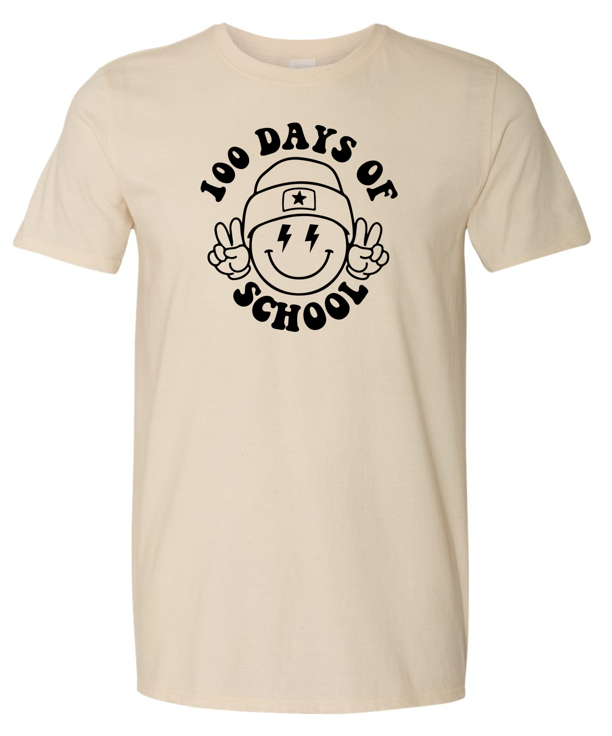 TCS "100 Days of School Smiley Face" T-shirt