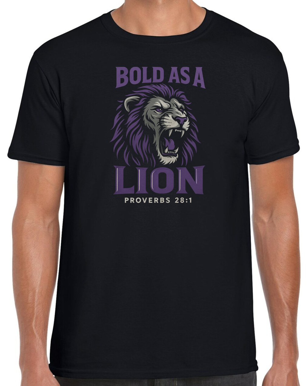 TCS Middle School & Upper Elementary Bold As A Lion Logo Short Sleeve T-Shirt