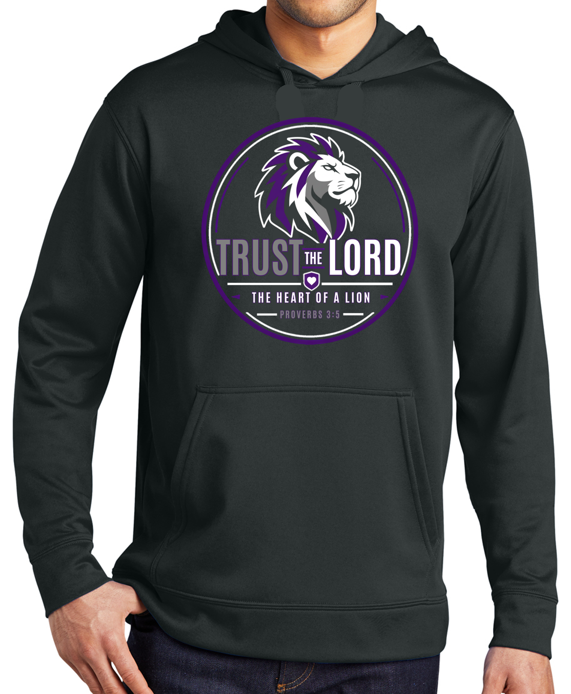TCS Middle School & Upper Elementary Trust The Lord Logo Performance Hoodie