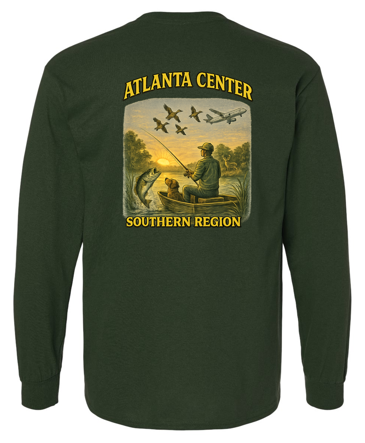 Atlanta Center Outdoor Long Sleeve Cotton T-shirts
