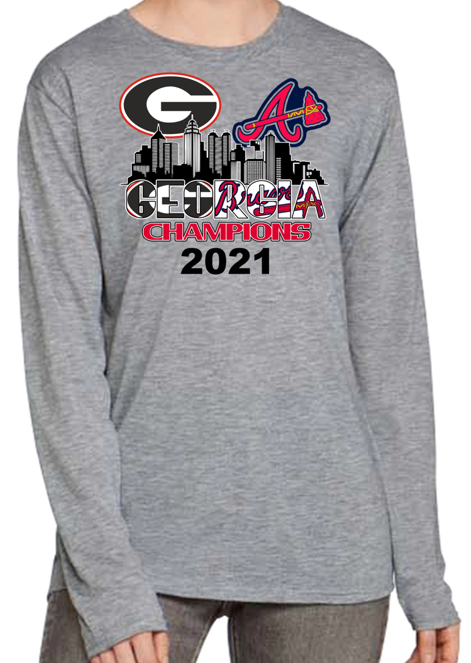 uga and braves champions shirt