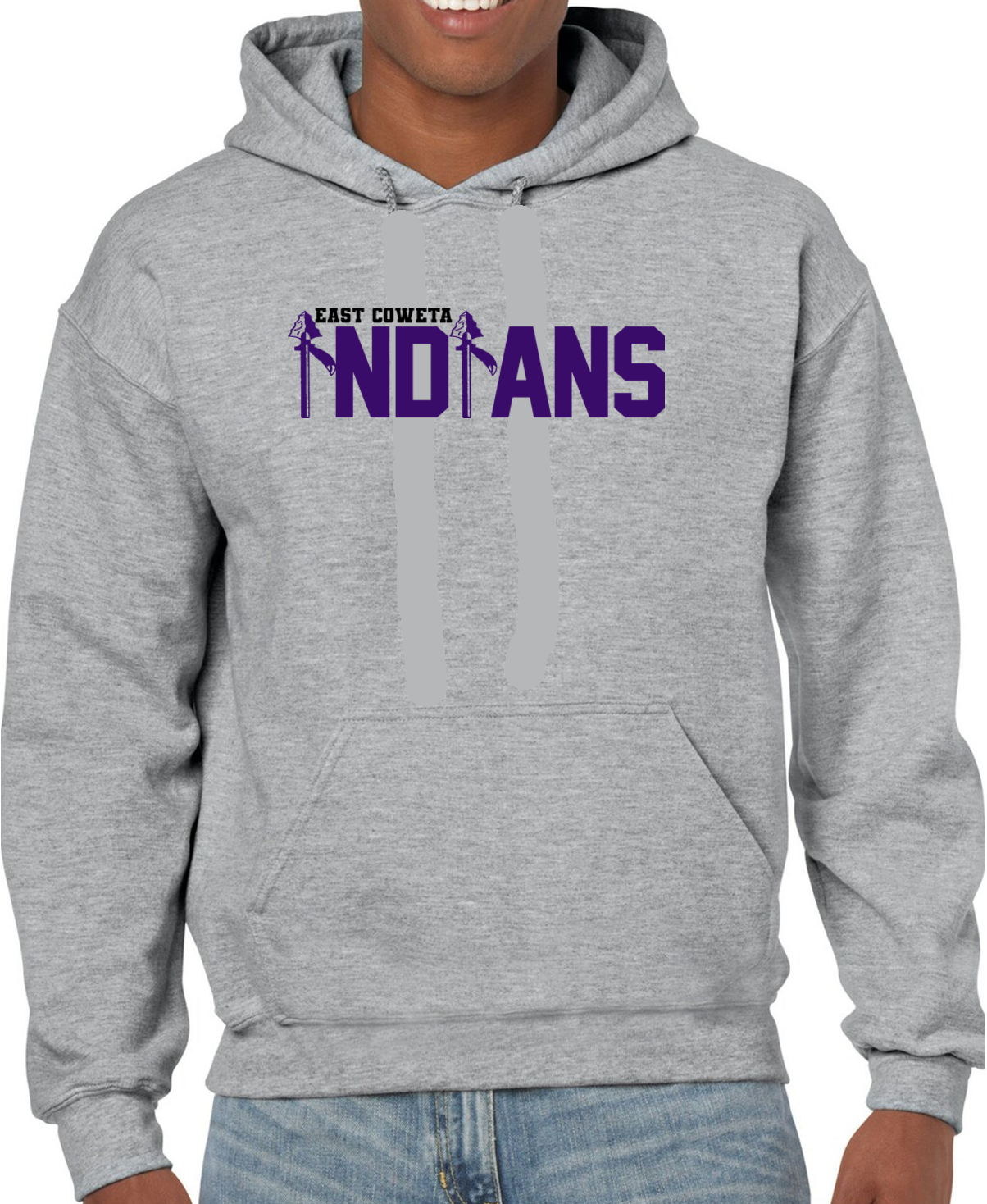 EC Middle Indians Word Cotton Hoodie Sweatshirt