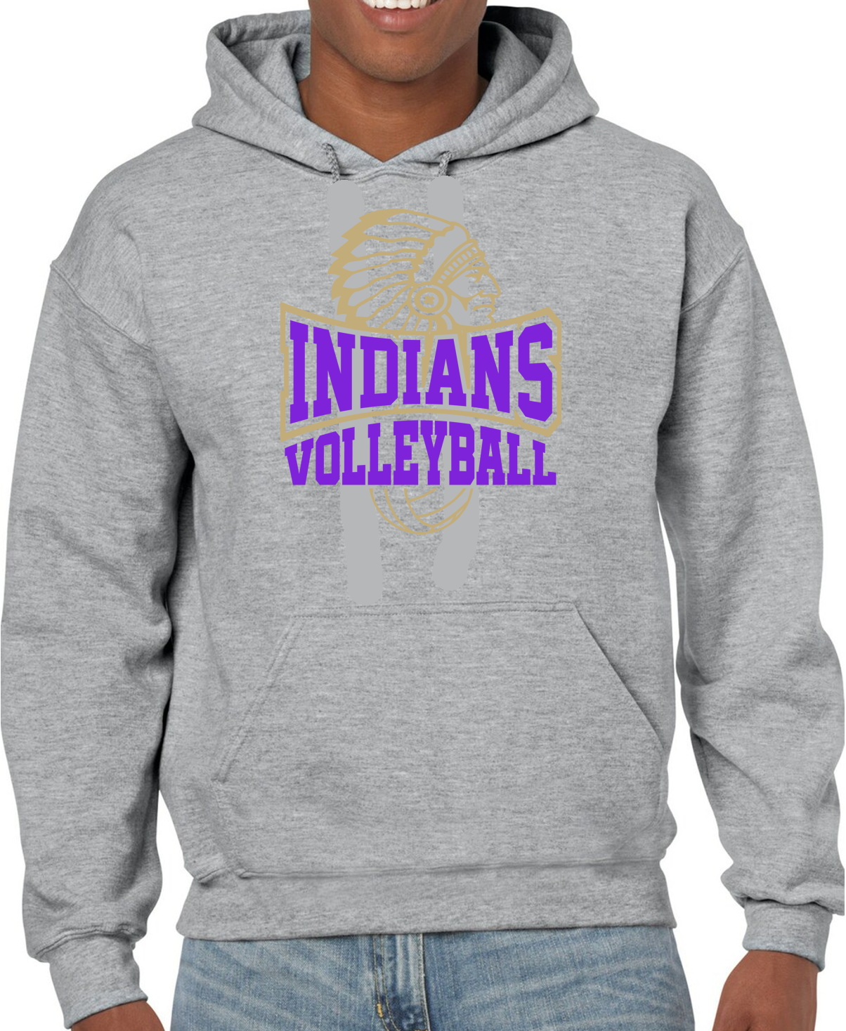 EC Middle Volleyball Cotton Hoodie Sweatshirt