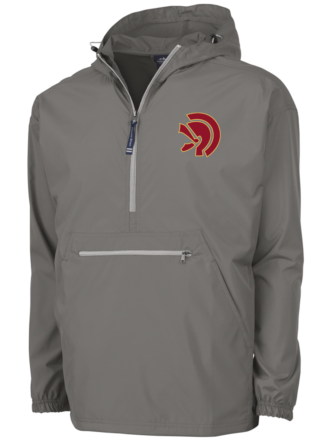 Lassiter Basketball Charles River 1/4 Zip Adult Lightweight Pull Over Jacket