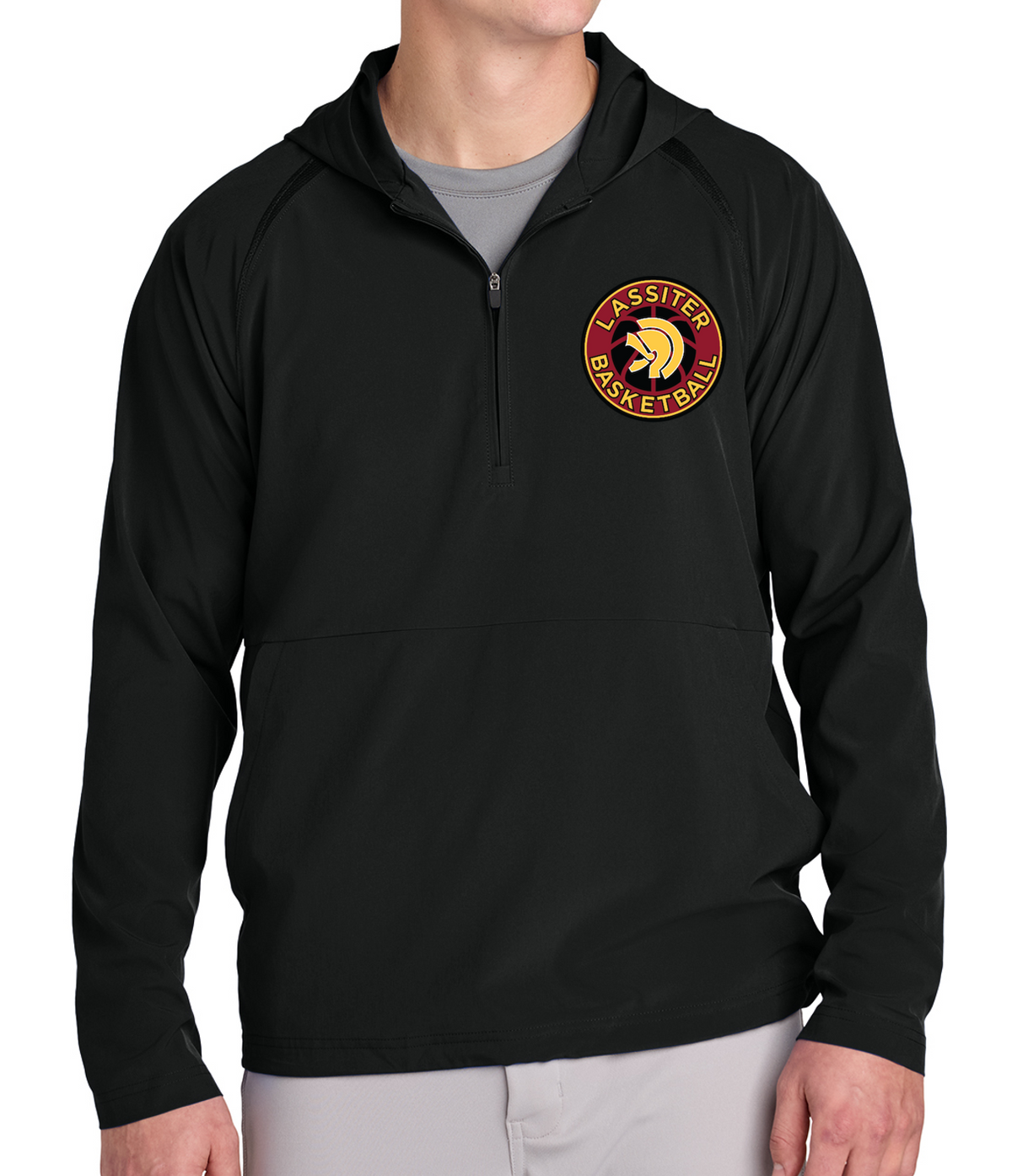 Lassiter Basketball 1/2 Zip Hooded Jacket