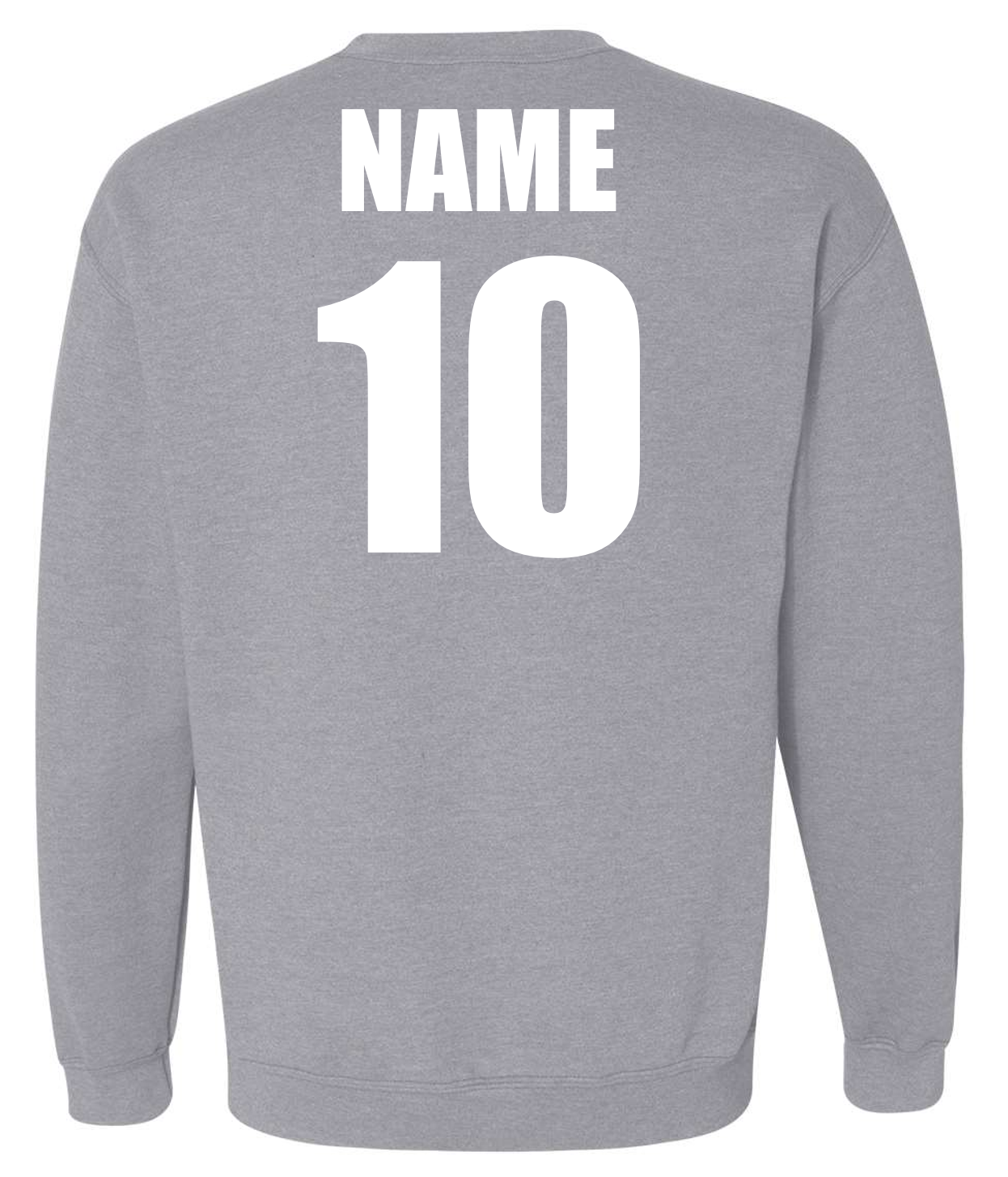 Lady Dawgs Softball Grey Crewneck Sweatshirt w/ Personalization