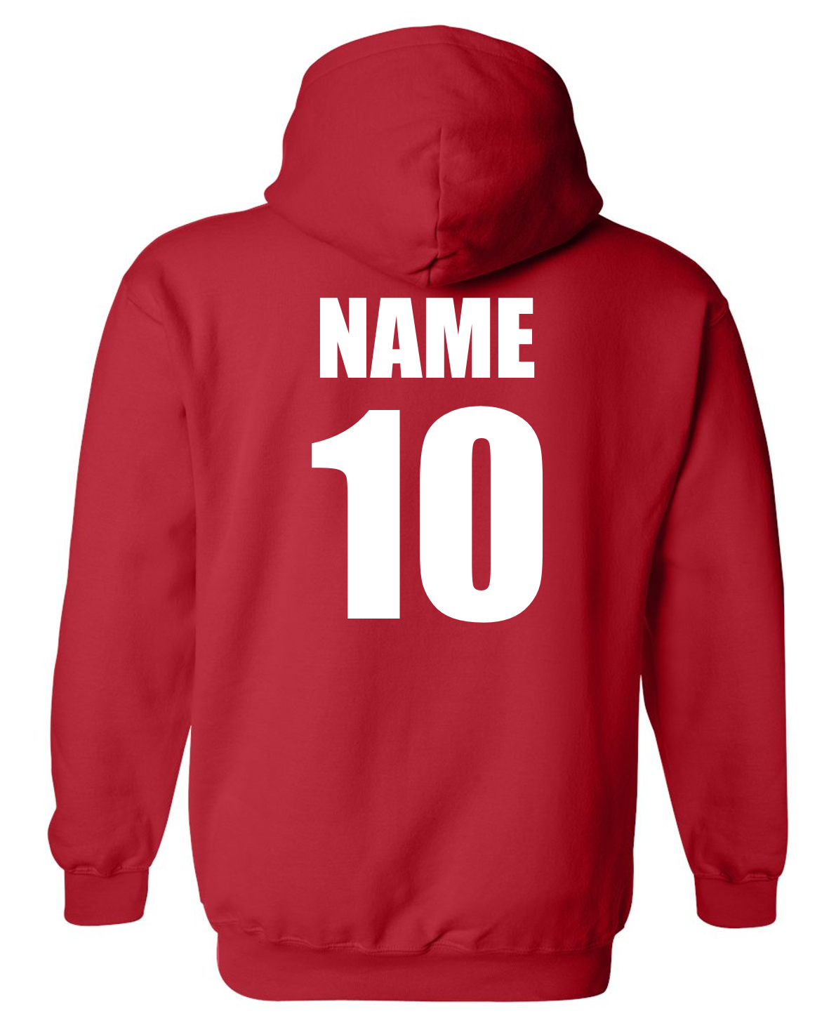 Lady Dawgs Softball Heart Red Cotton Hoodie Sweatshirt w/ Personalization