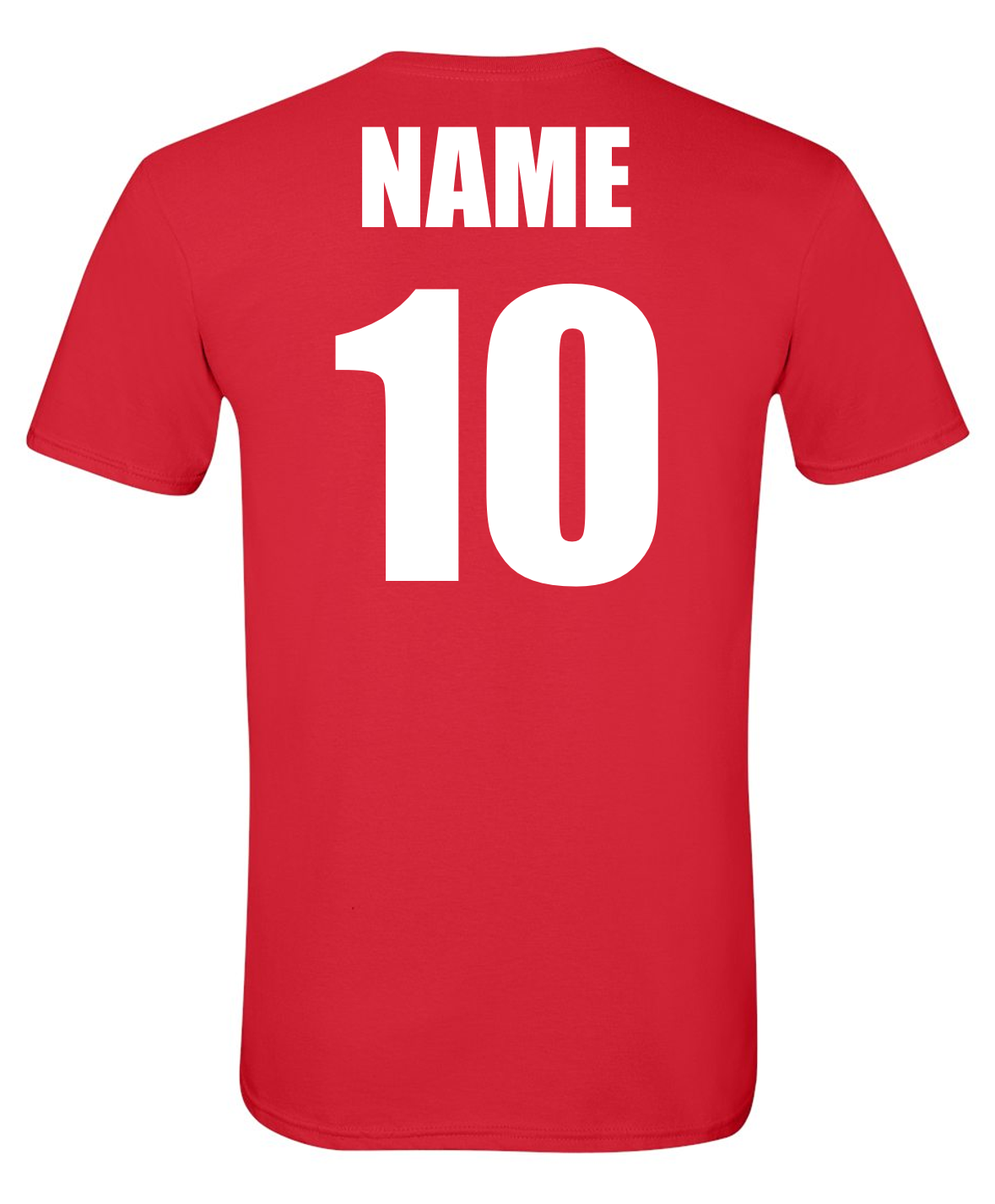 Lady Dawgs Softball Heart Red Short Sleeve Cotton T-shirt w/ Personalization