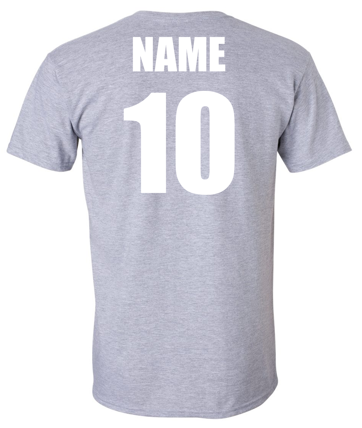 Lady Dawgs Softball Heart Grey Short Sleeve Cotton T-shirt w/ Personalization