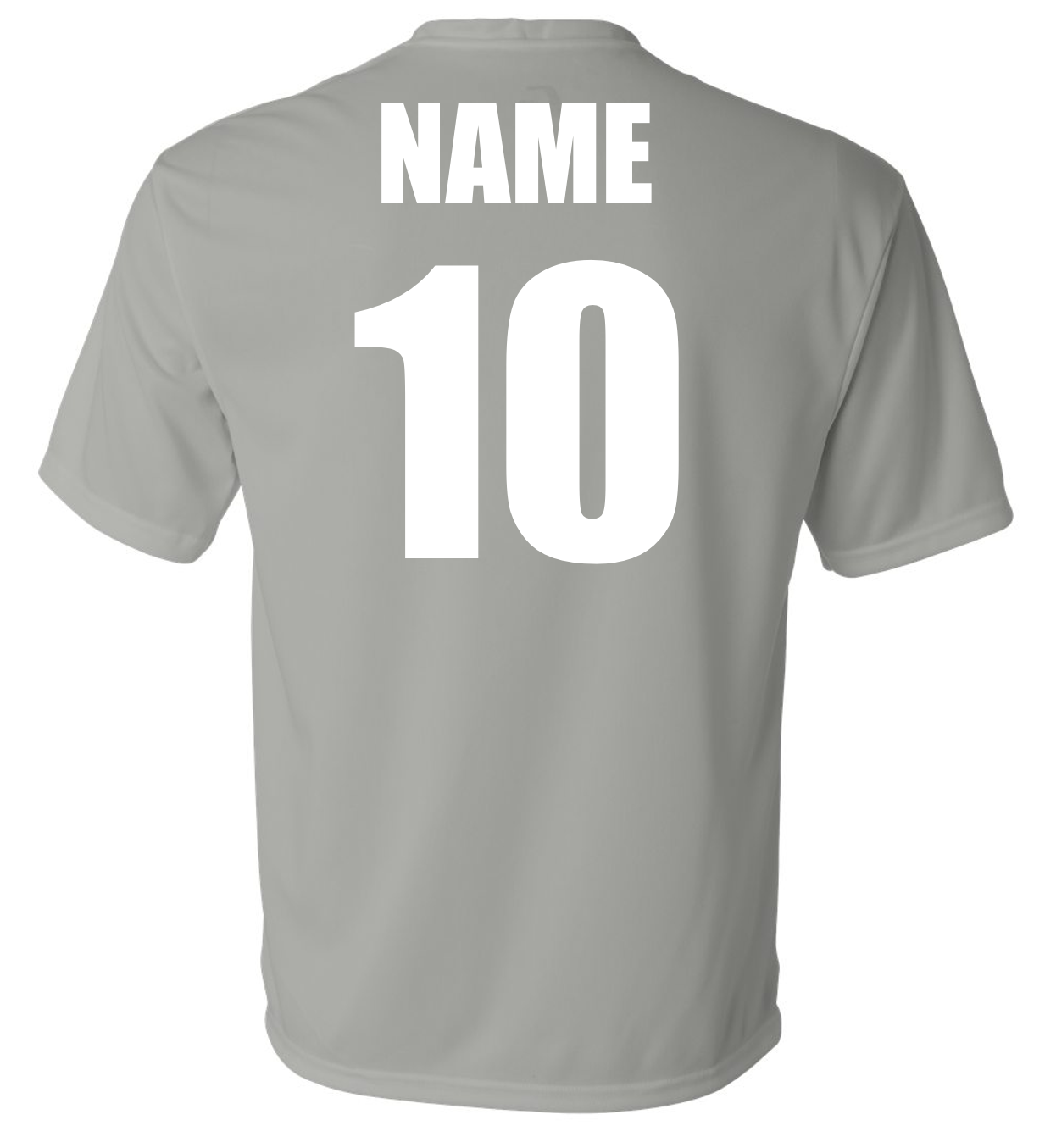 Lady Dawgs Softball Heart Grey Short Sleeve Dri-fit T-shirt w/ Personalization