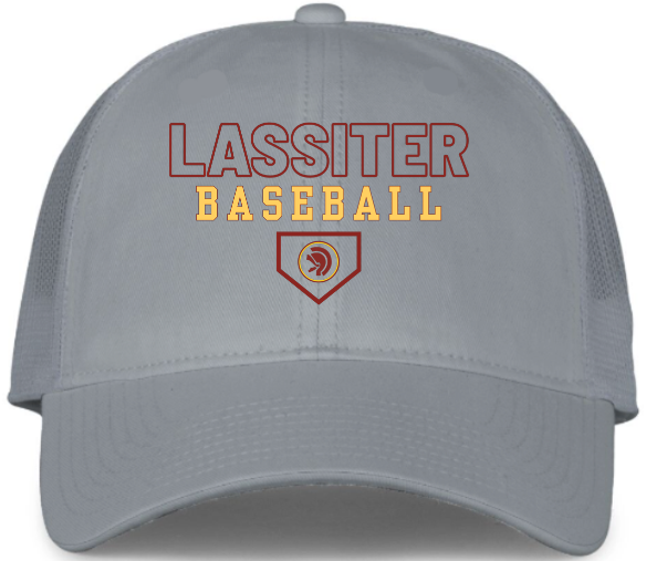 Lassiter Baseball Flexfit Premium Trucker Grey Adjustable Hat