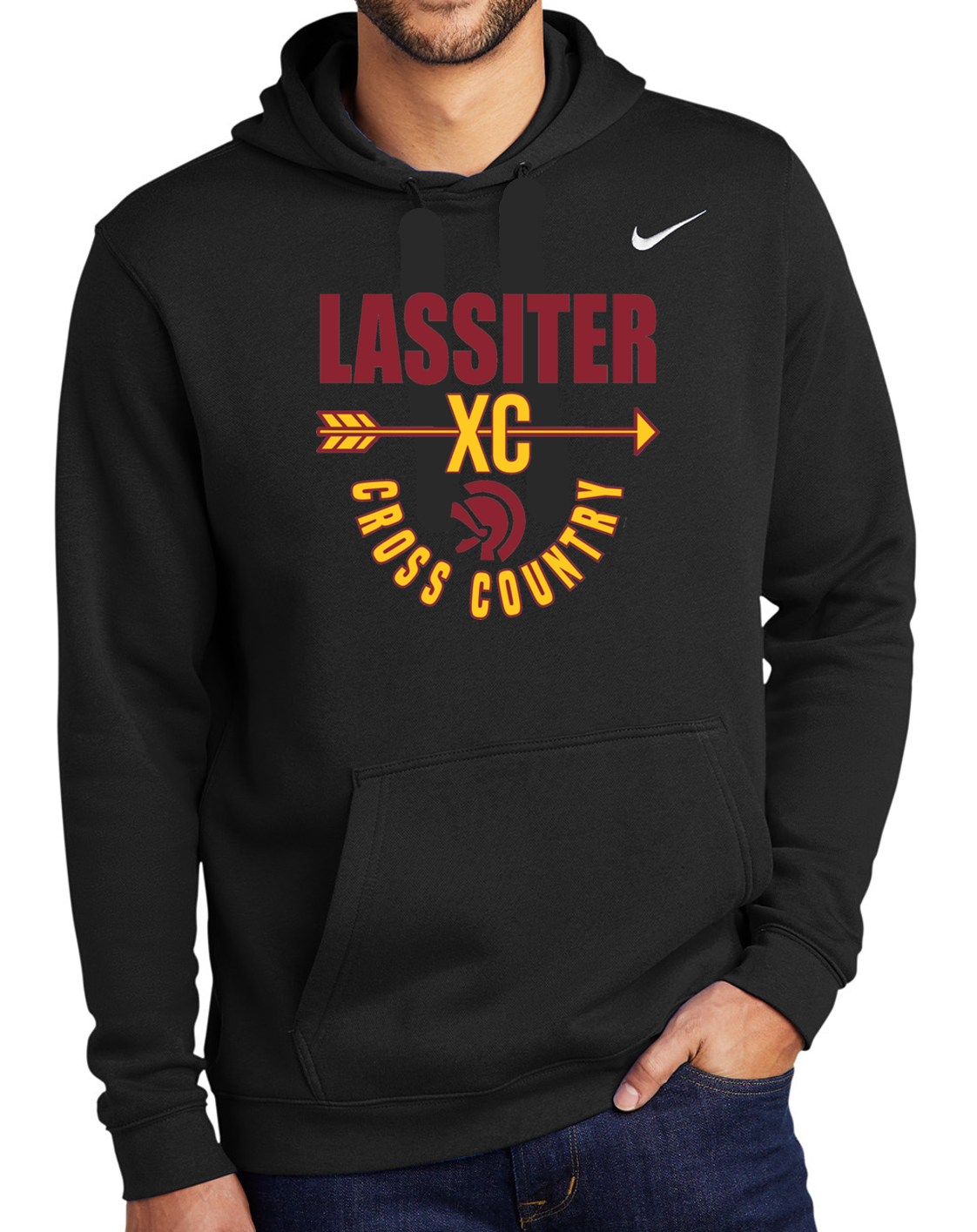 Lassiter Cross Country Nike Cotton Hoodie Sweatshirt