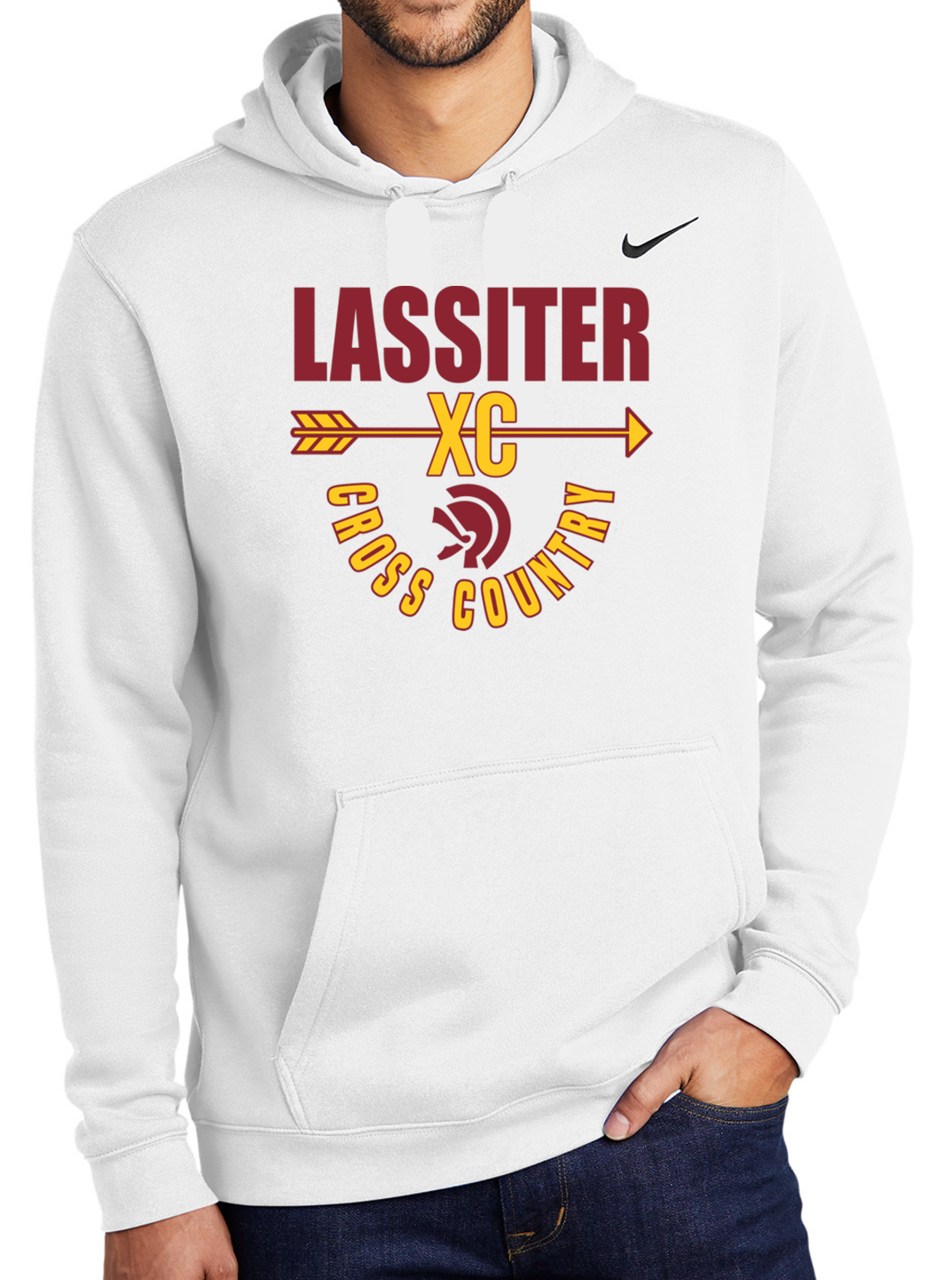 Lassiter Cross Country Nike Cotton Hoodie Sweatshirt