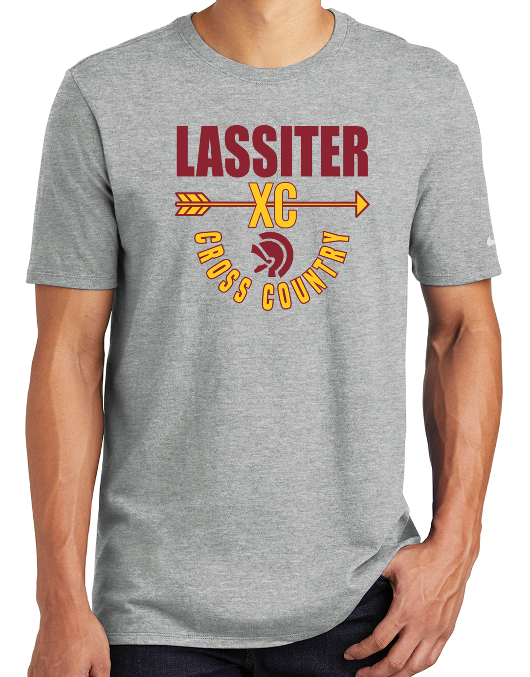 Lassiter Cross Country Nike Short Sleeve Cotton T-Shirt