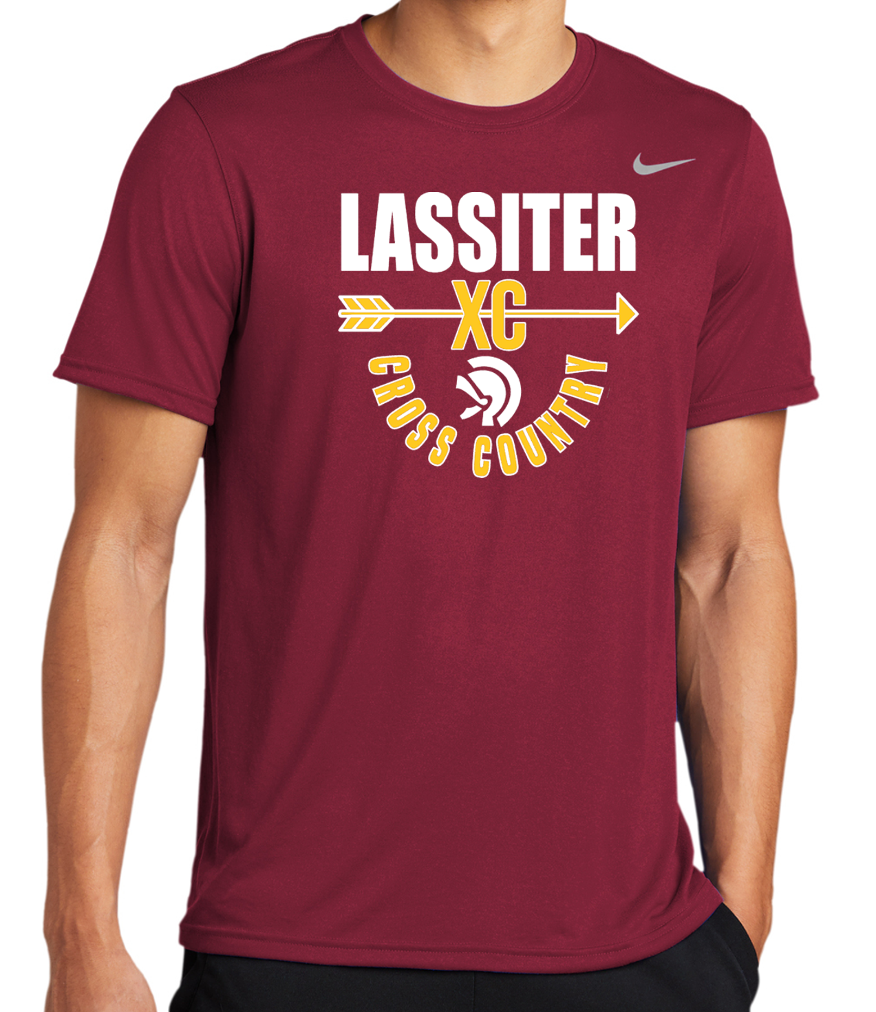 Lassiter Cross Country Nike Short Sleeve Cotton T-Shirt