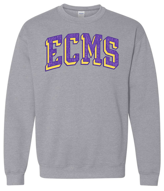 EC Middle Arch Distressed Crewneck Sweatshirt
