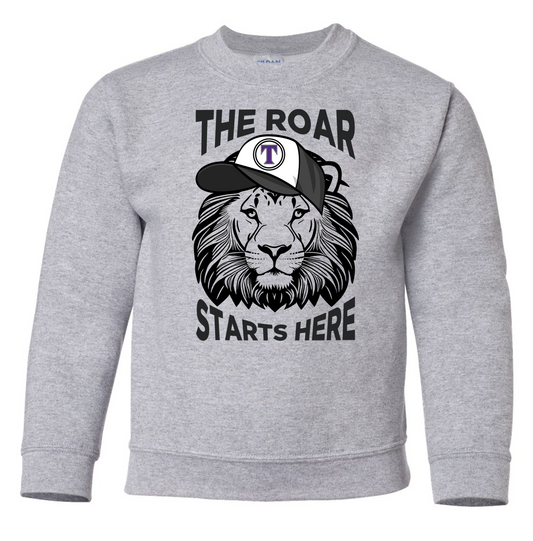 TCS Lower School "The Roar Starts Here Ball Cap" Crewneck