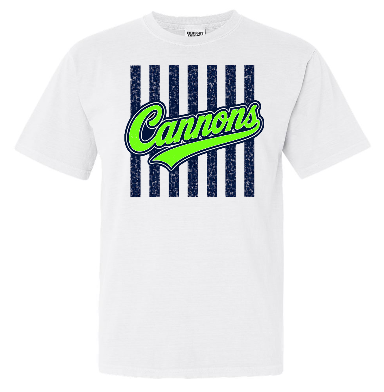 Cannons Baseball Comfort Colors Short Sleeve T-shirts