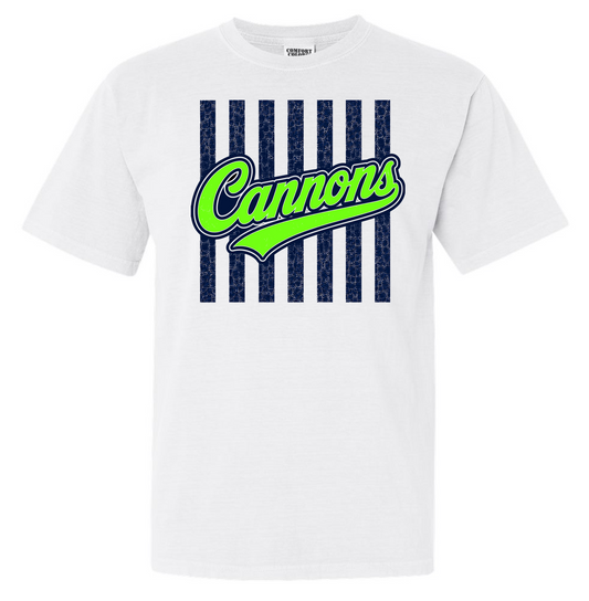 Cannons Baseball Comfort Colors Short Sleeve T-shirts